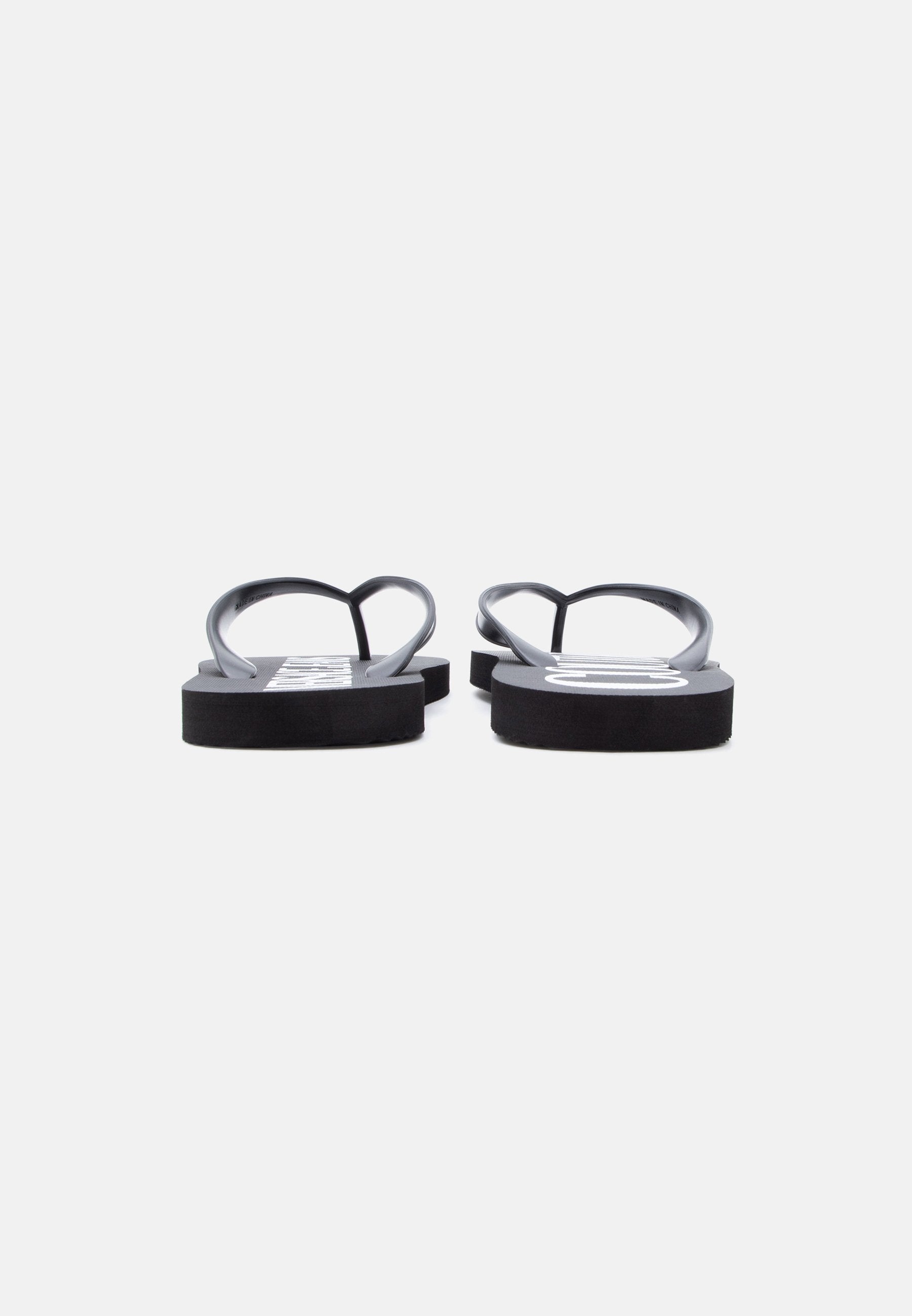 FONDO - T-bar sandals - black/white