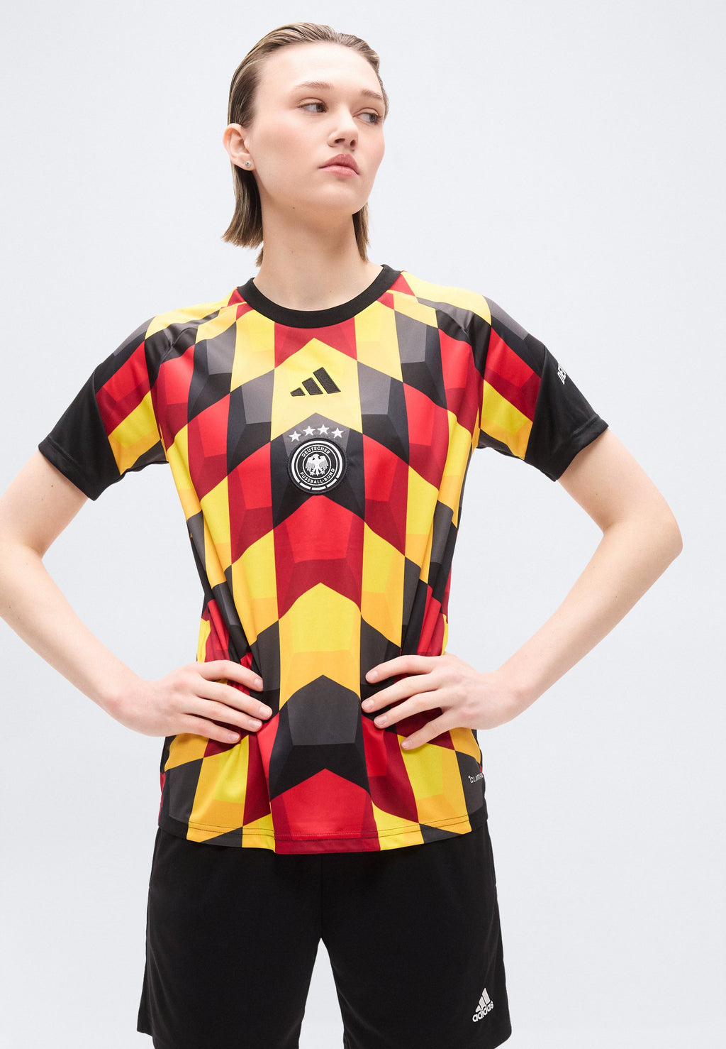 GERMANY 26 HOME PRE MATCH  - National team wear - black/team yellow