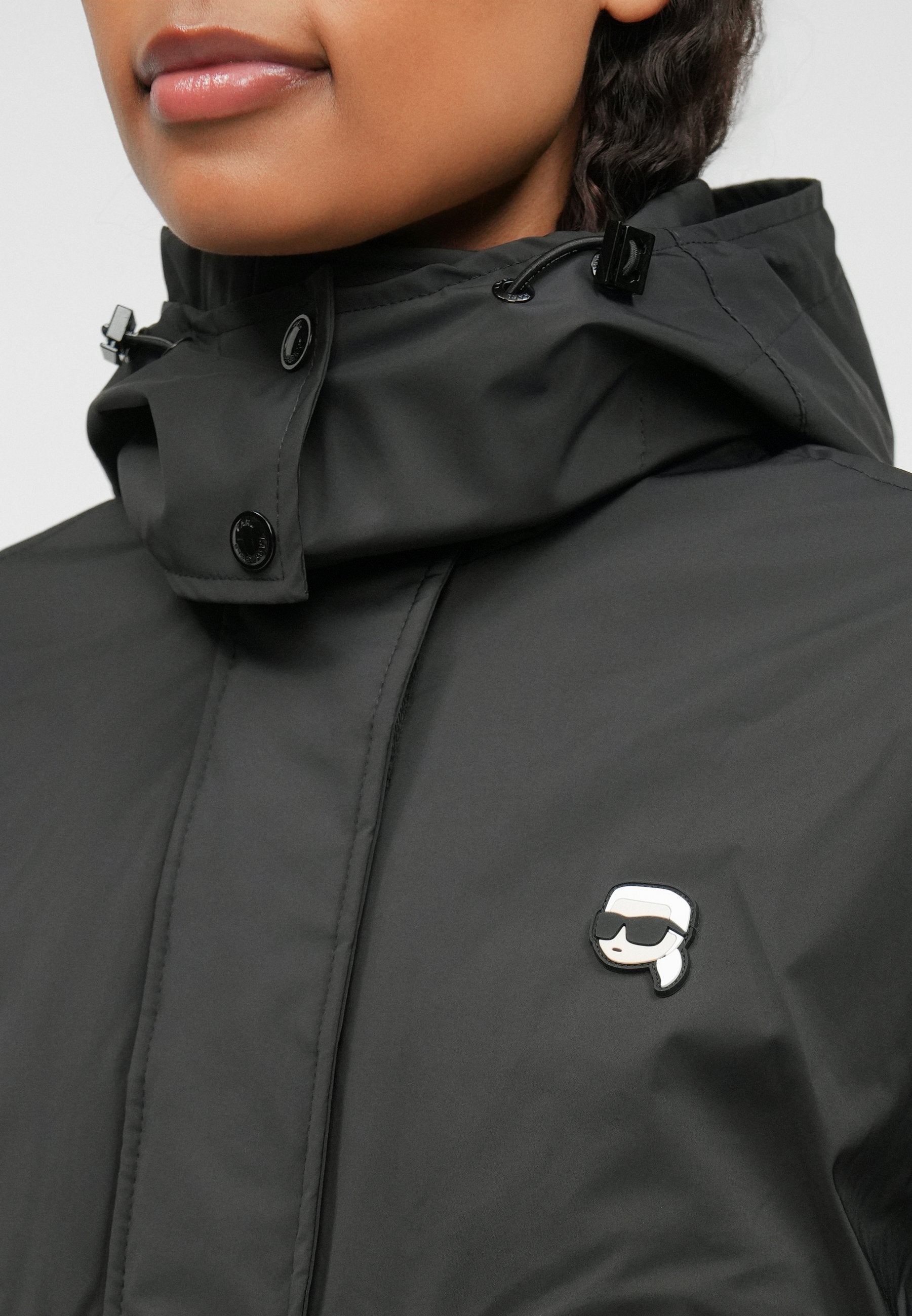 IKON HOODED JACKET - Bomber Jacket - black
