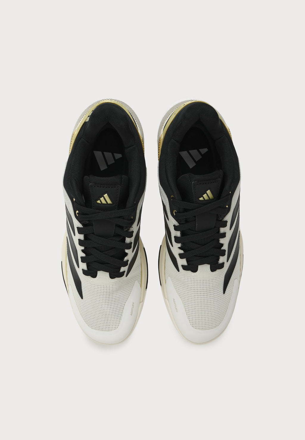 CRAZYQUICK BOOST PADEL - Padel shoes - off white/core black/gold metallic