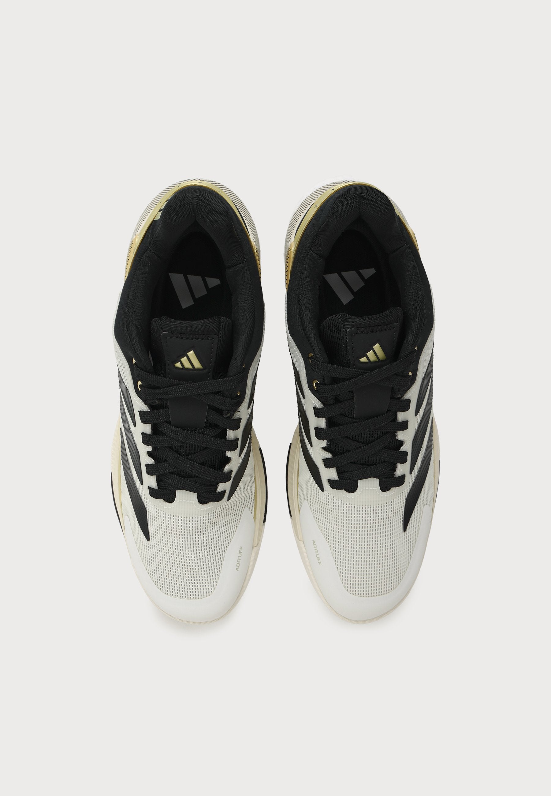 CRAZYQUICK BOOST PADEL - Padel shoes - off white/core black/gold metallic