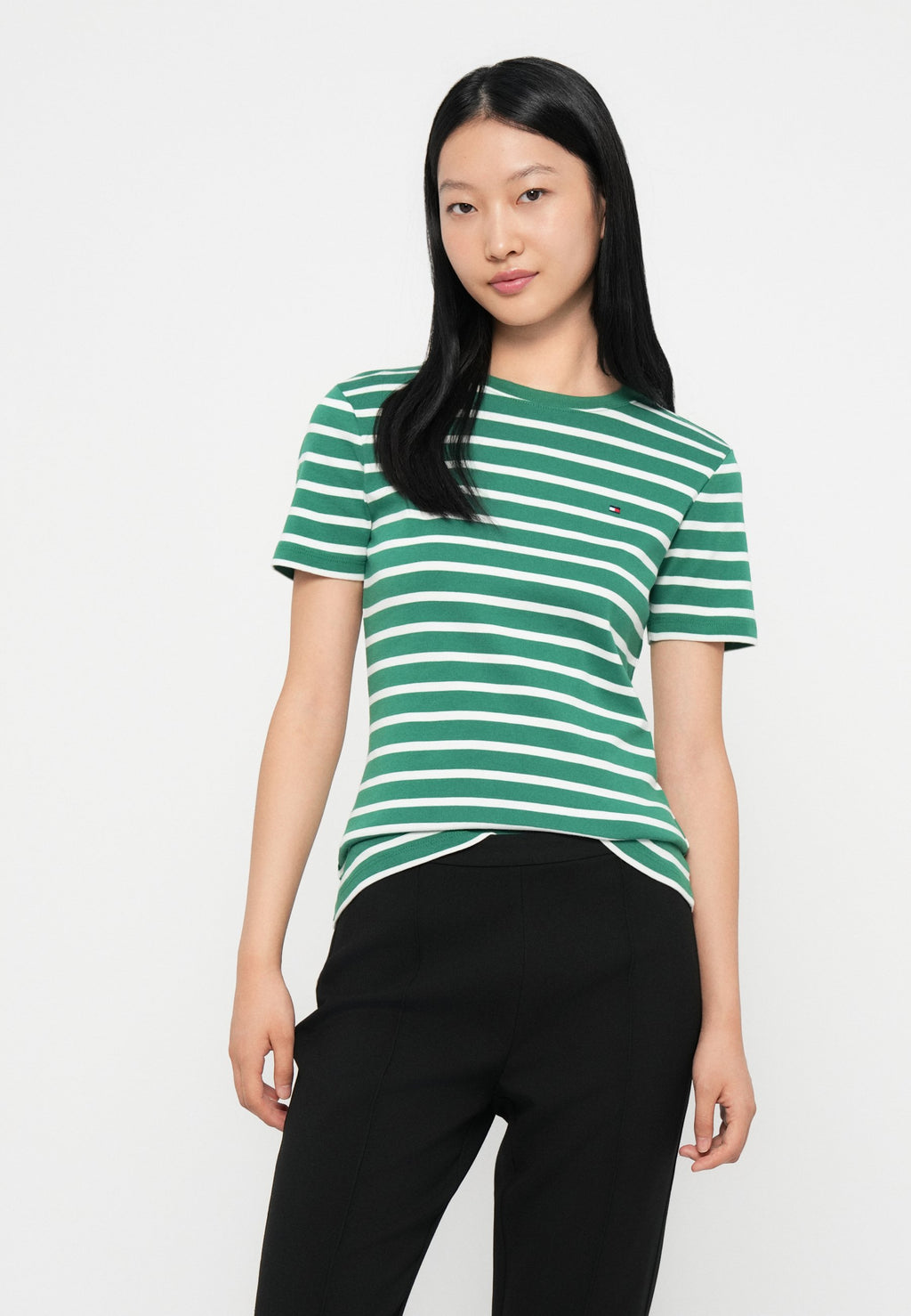 SLIM CODY - Print T-shirt - nouveau green/ecru