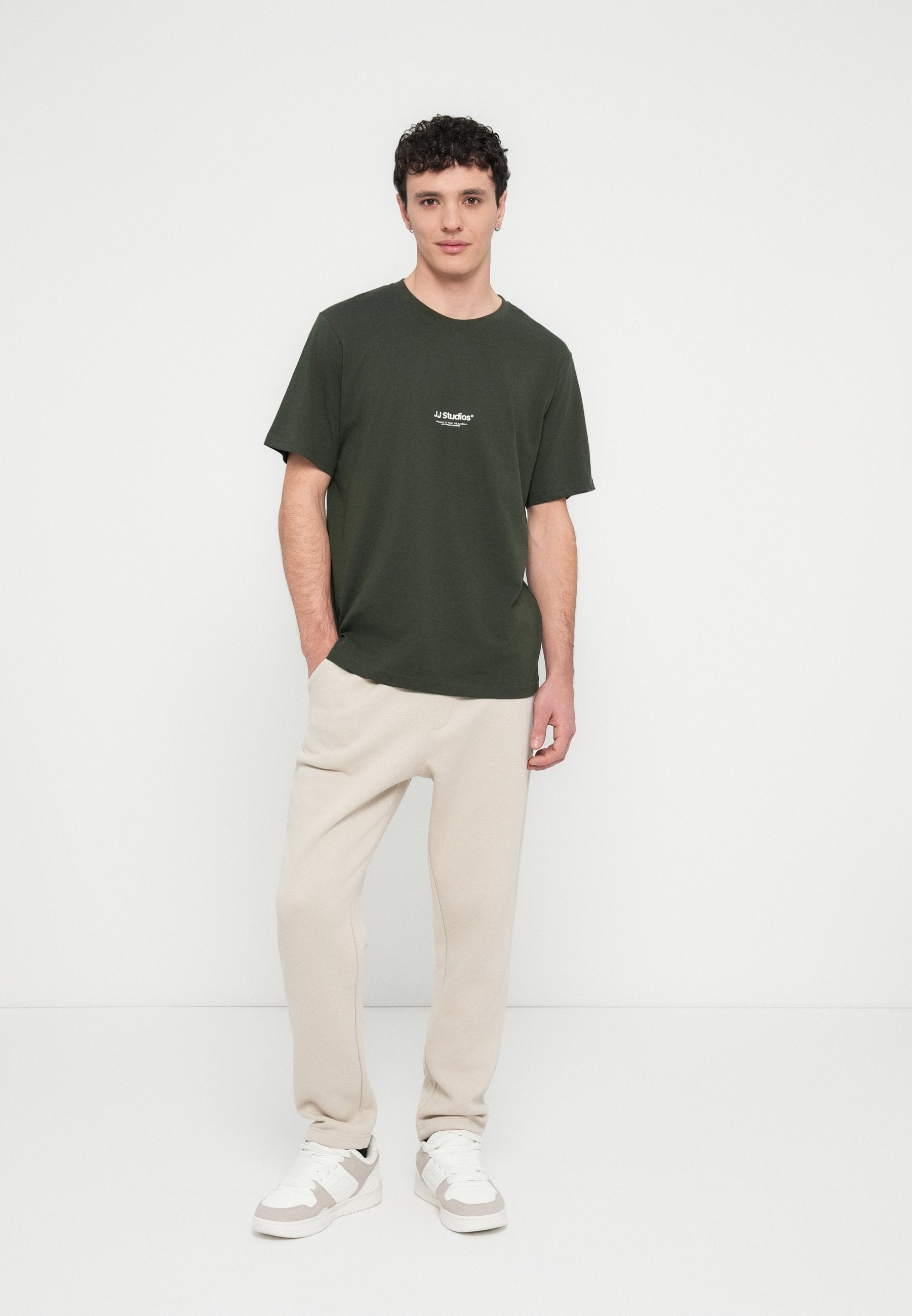 Relaxed Fit - Tracksuit bottoms - moonbeam