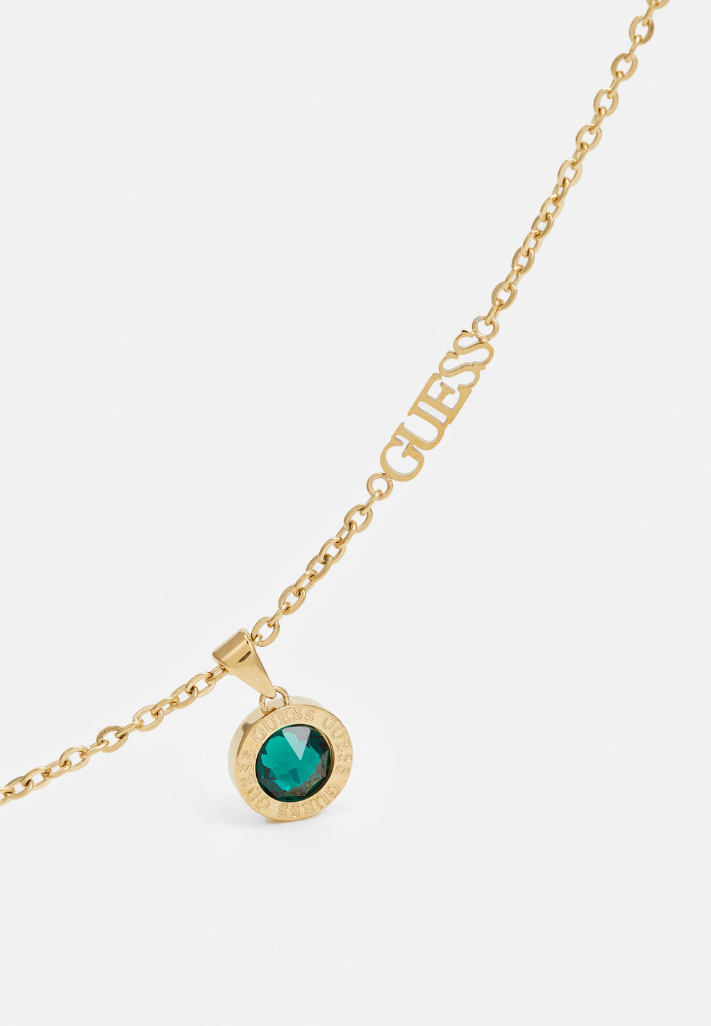 COLOR MY DAY - Collier - couleur or jaune/émeraude