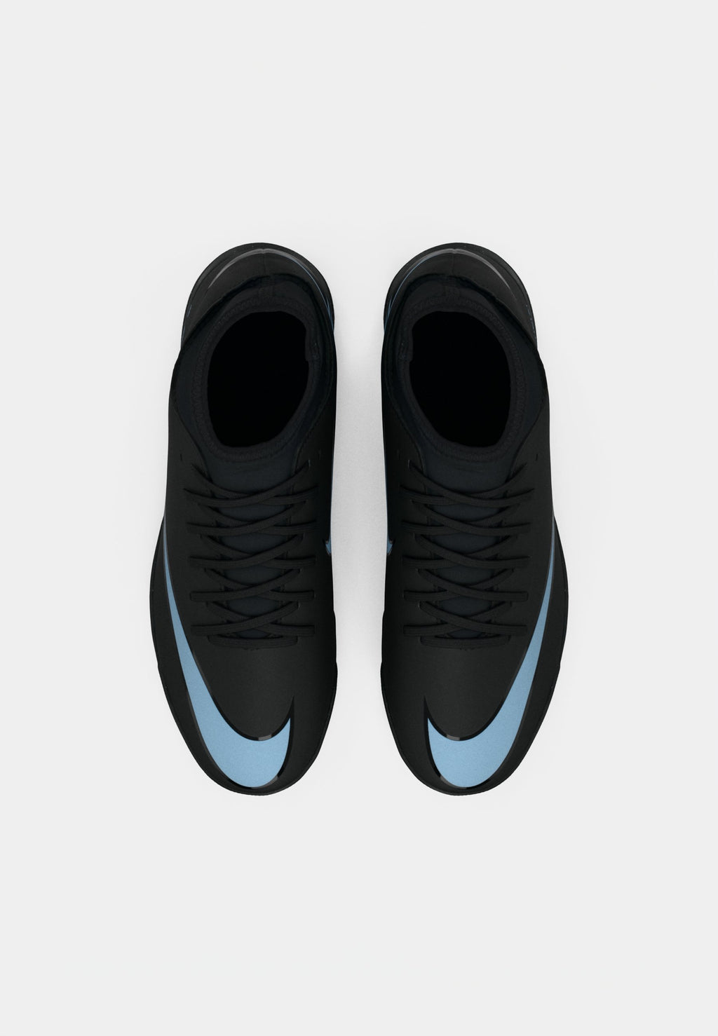 10 CLUB TF - Turf football boots - black/ice blue