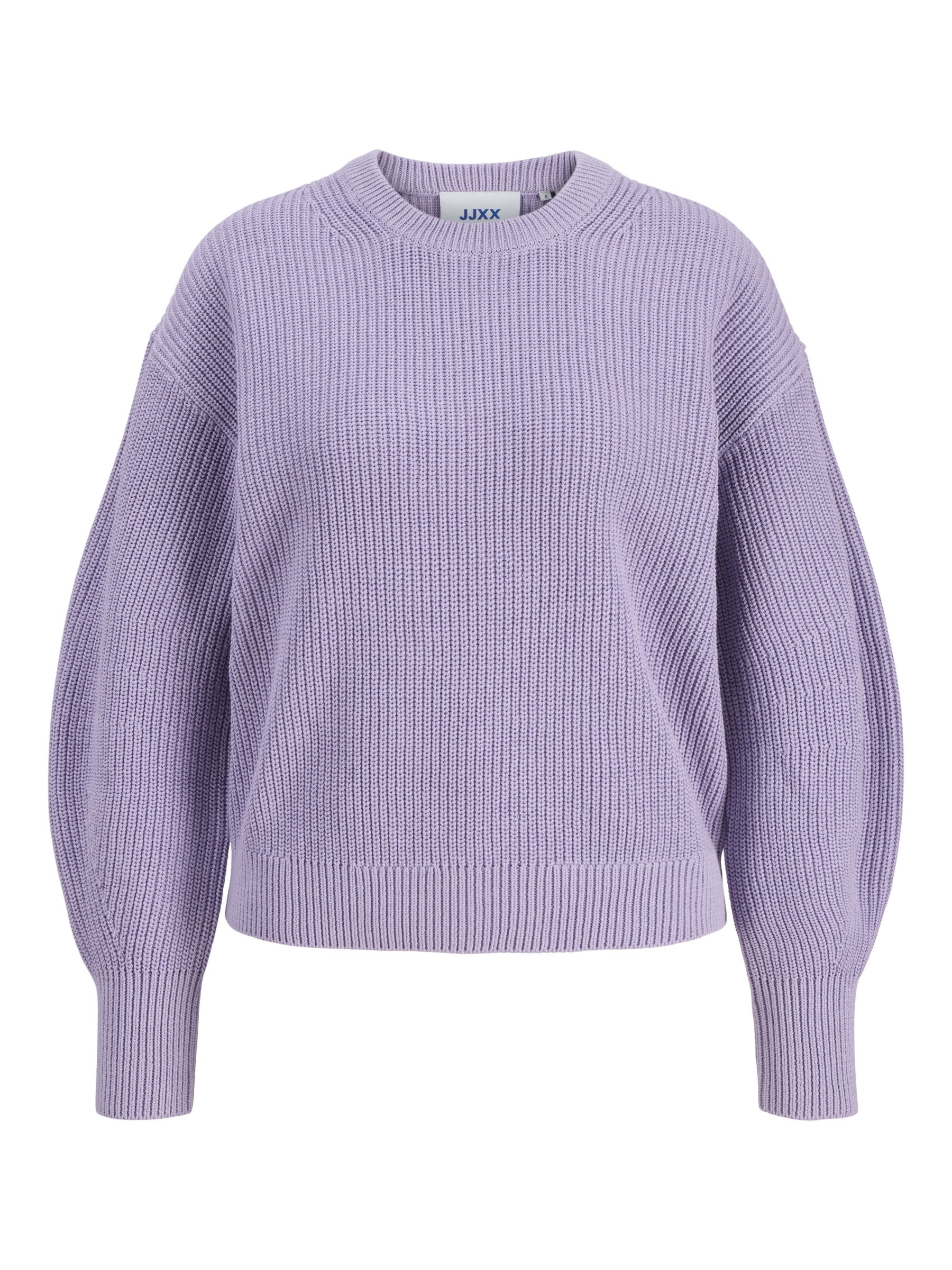 JXMILA TWIST CREW NECK - Süveter - mor gül