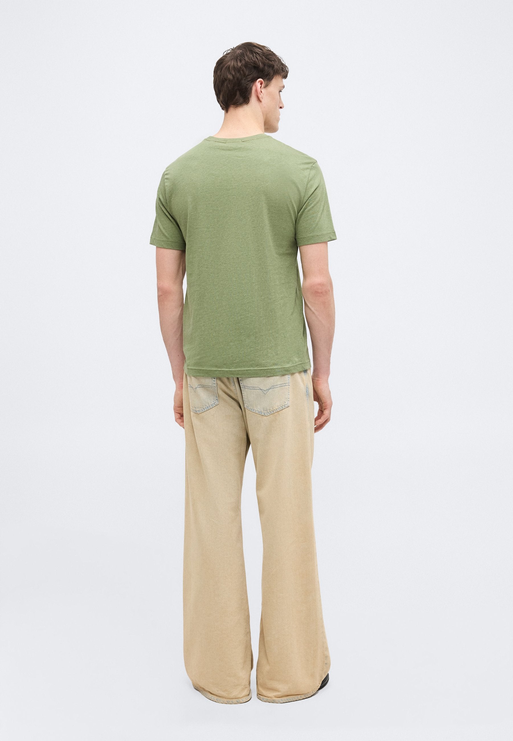 REG SHIELD SS T-SHIRT - Basic T-shirt - dark cactus melange