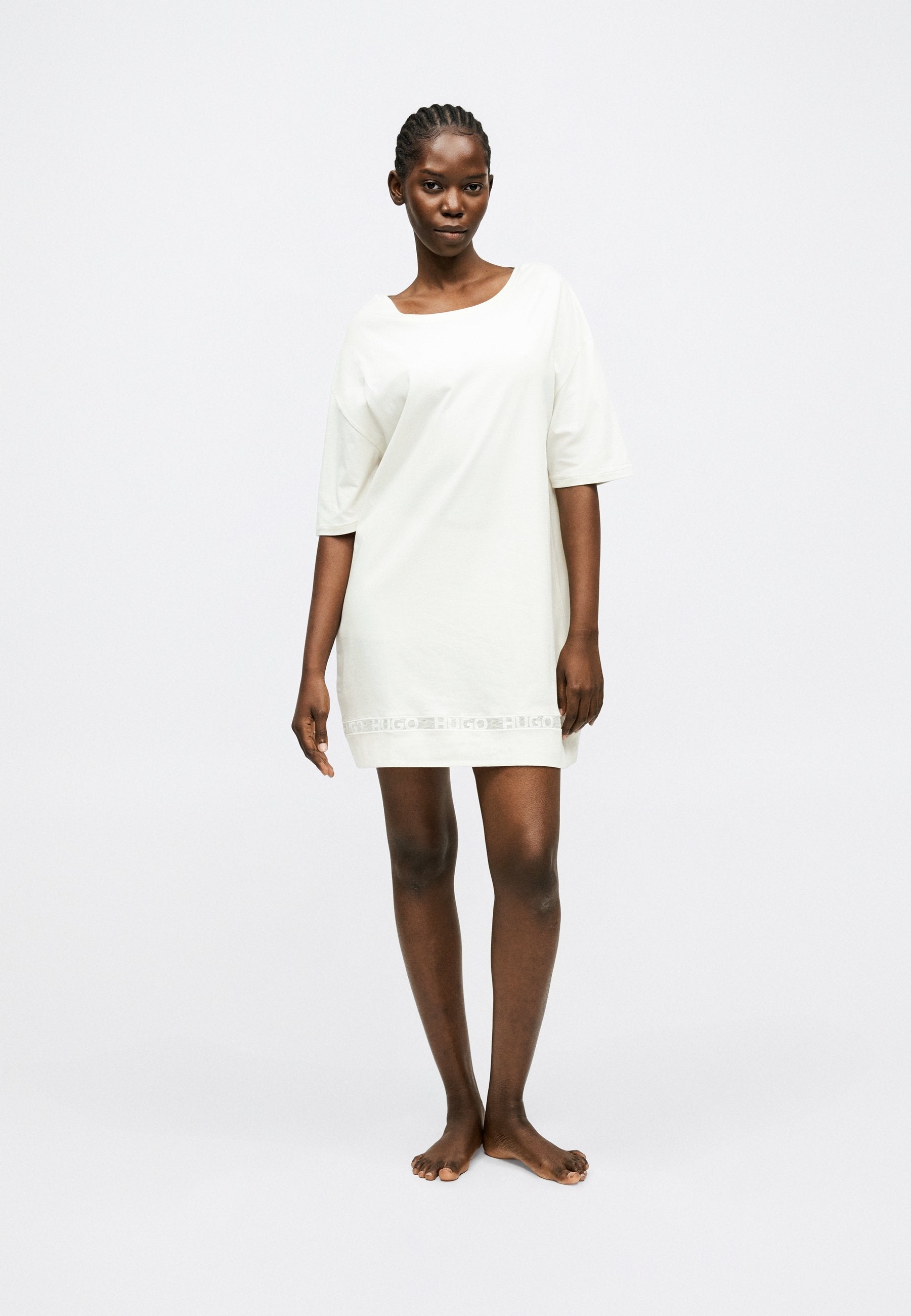 LOGO NIGHTY - Nightie - open white