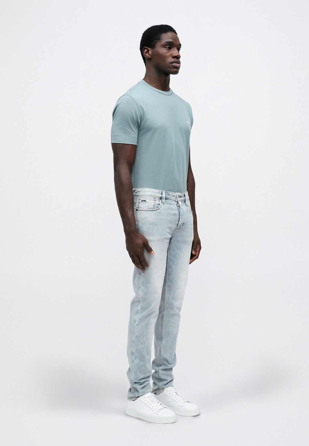 POCKETS PANT - Slim fit jeans - light blue denim