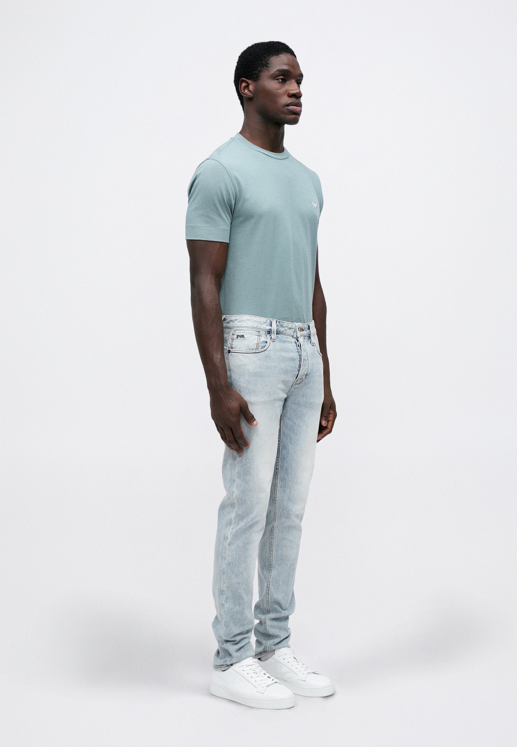 POCKETS PANT - Slim fit jeans - light blue denim