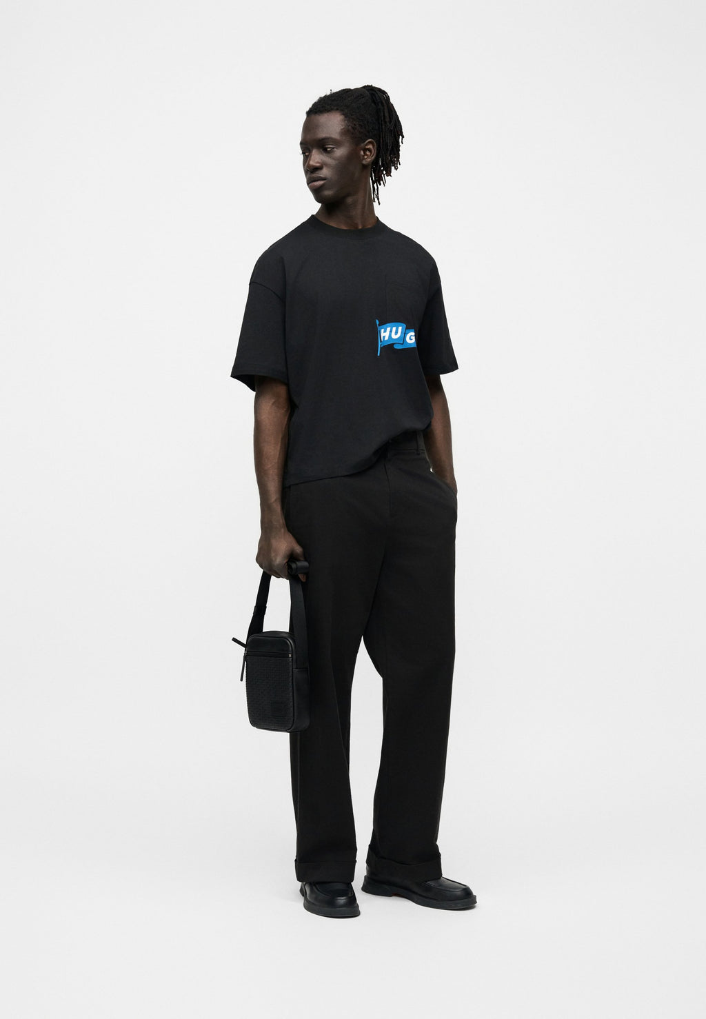 NOHA CROP - Print T-shirt - black