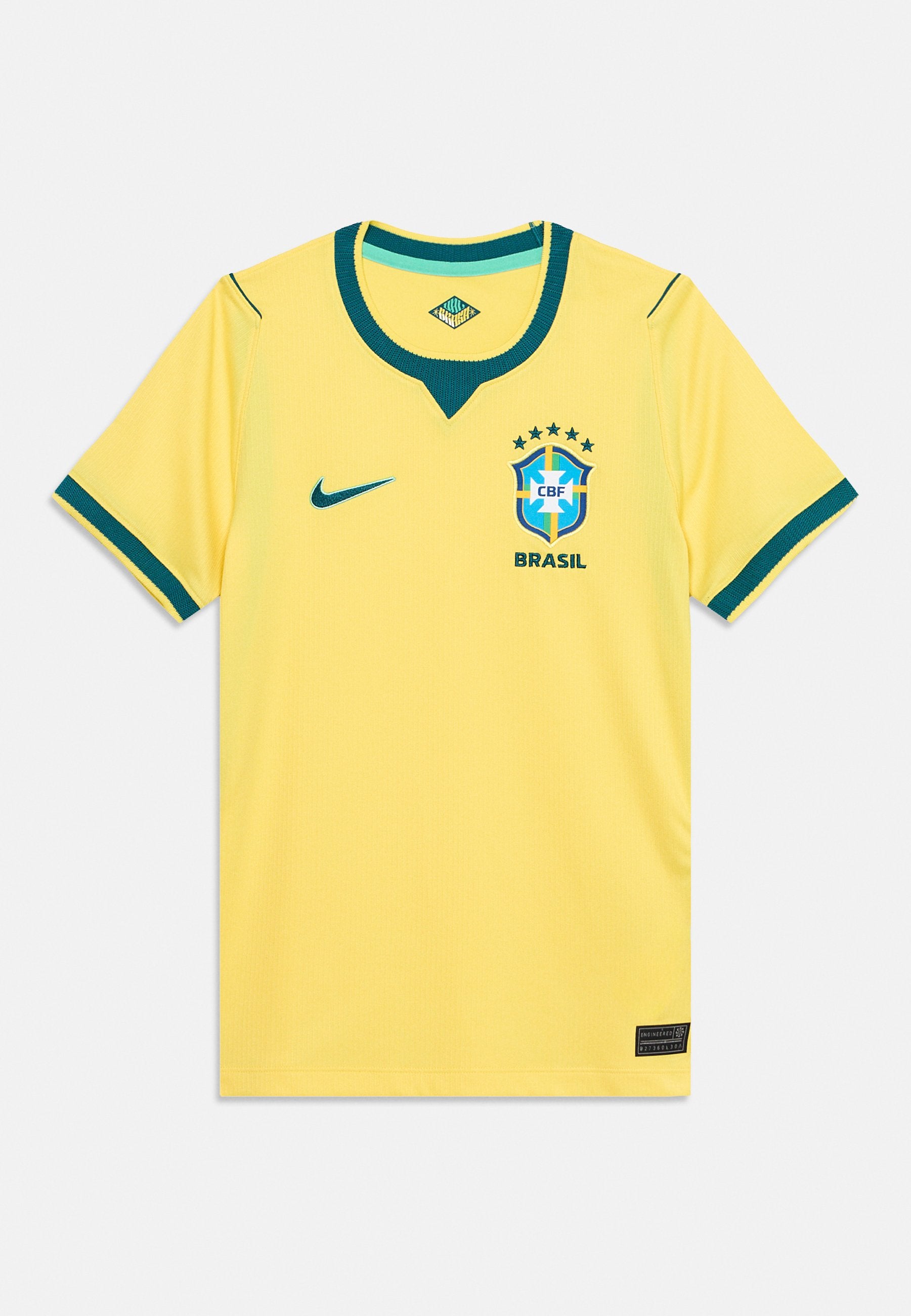 BRASIL CBF STADIUM HOME JERSEY UNISEX - Sports T-shirt - canary/light menta/geode teal