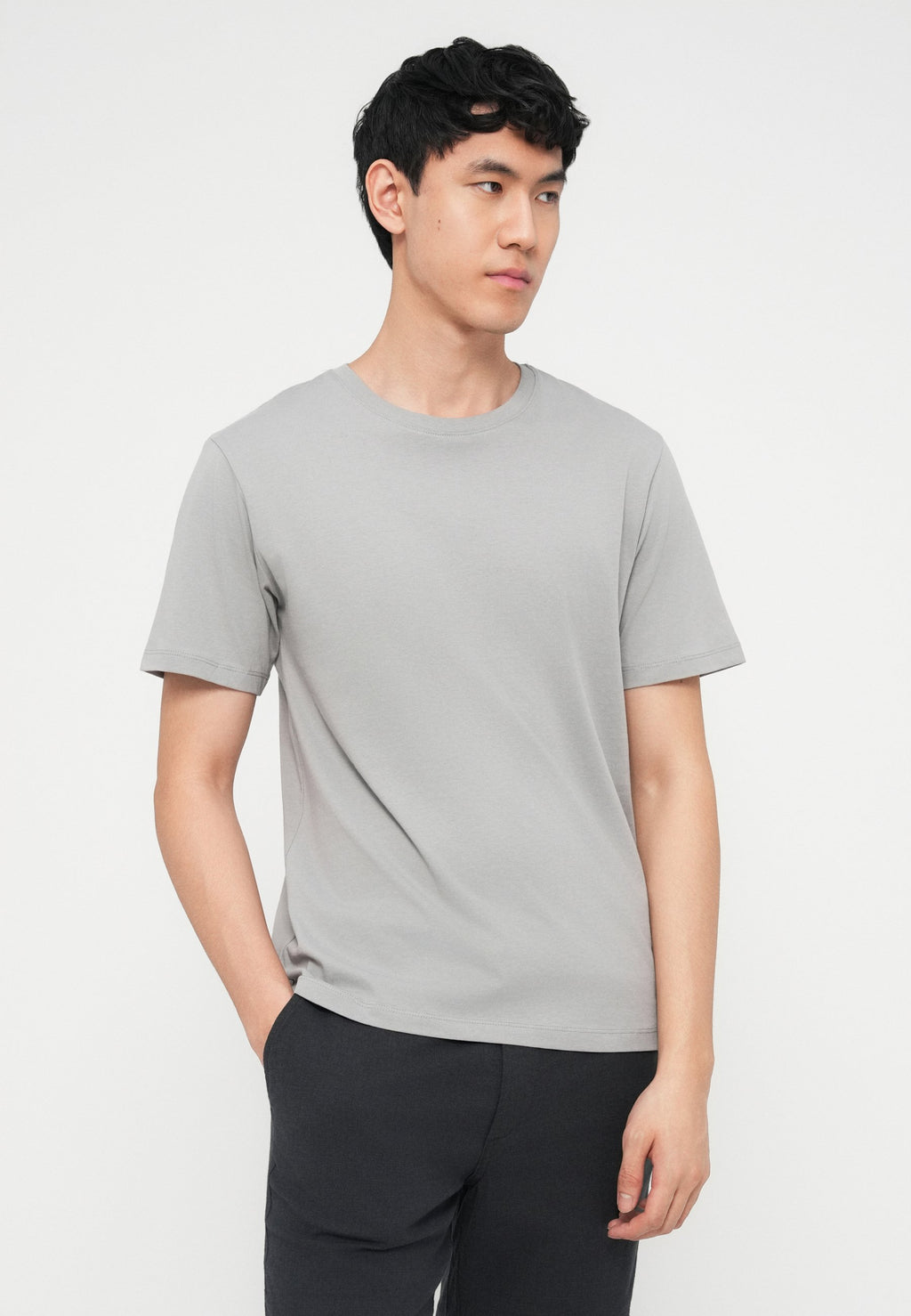 JJEORGANIC BASIC TEE O NECK 5 PACK - Basic T-shirt - white/blue mirage/mineral blue/ celestial blue/ultimate grey