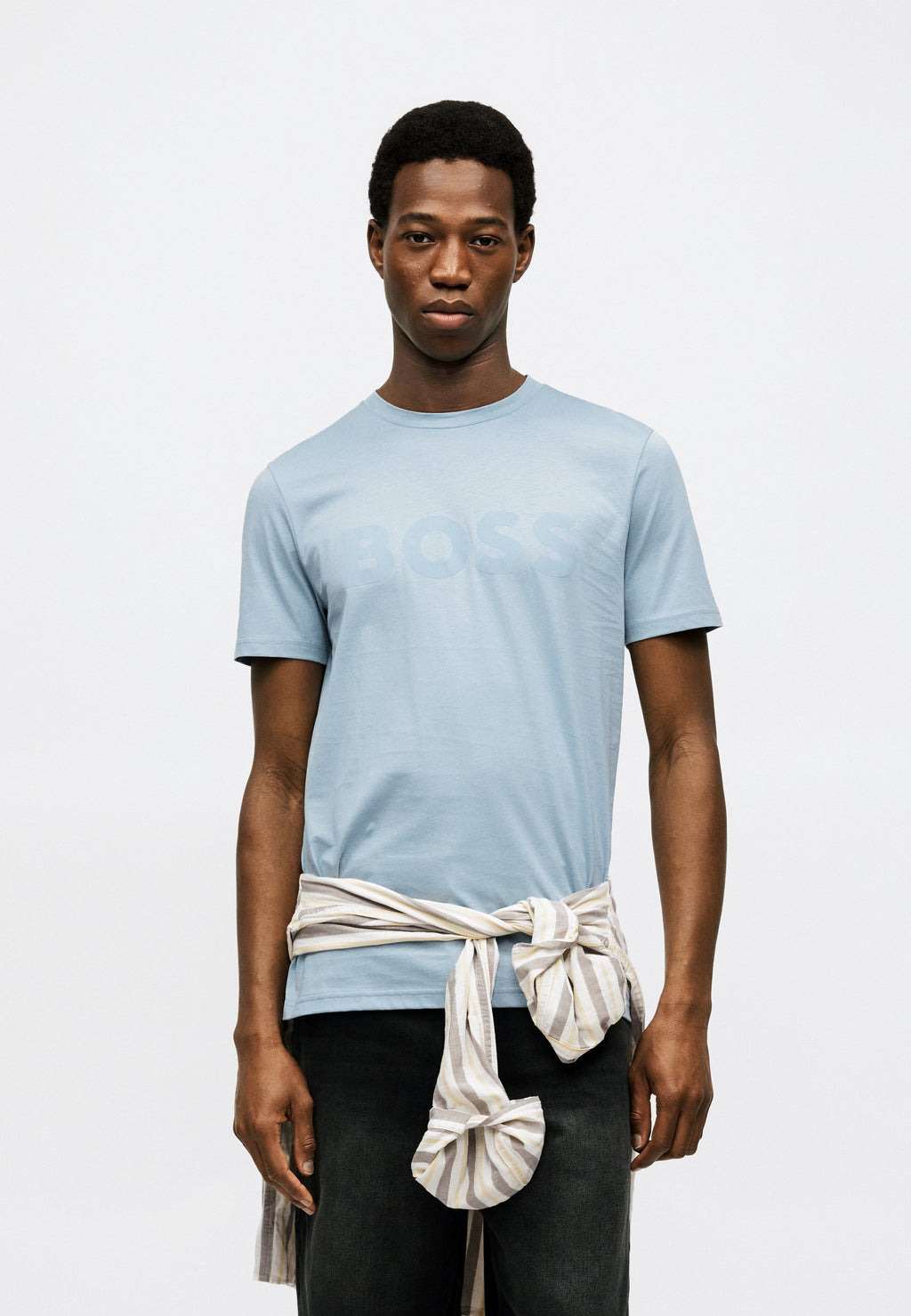 THINKING - Print T-shirt - light pastel blue