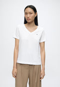 درع V NECK - تي شيرت أساسي - أبيض
