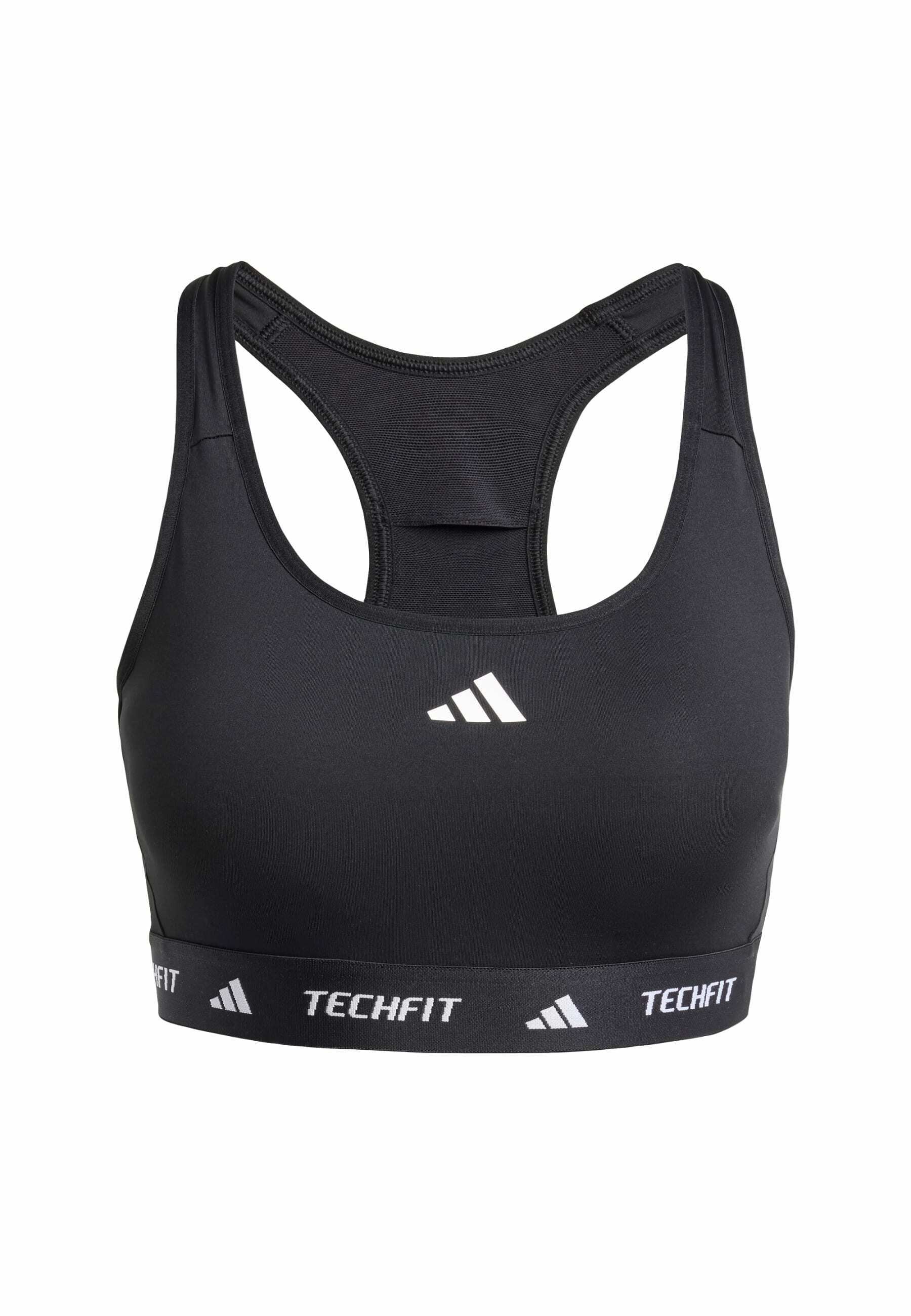TECHFIT MEDIUM SUPPORT BRA - Medium support sports bra - black