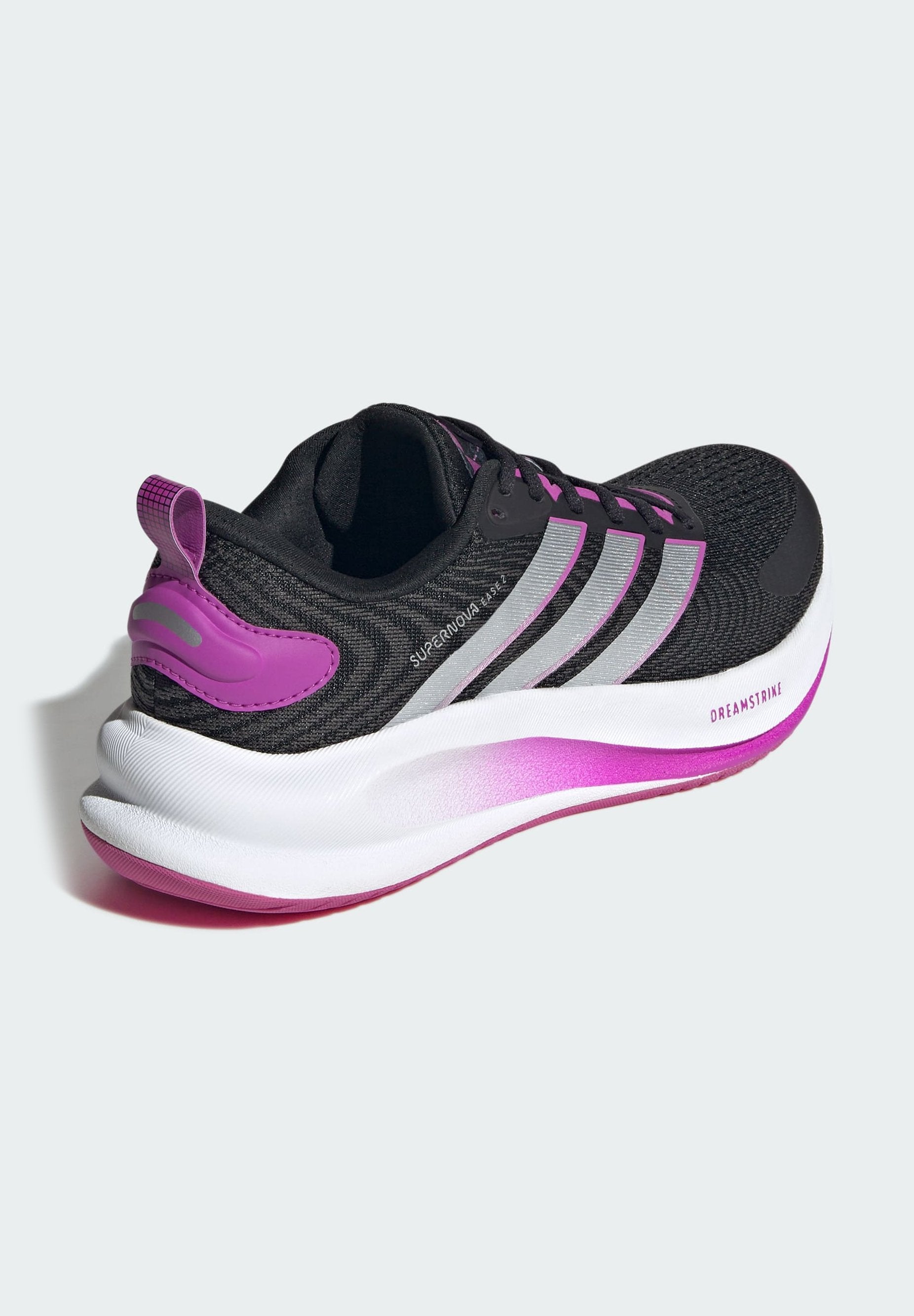 SUPERNOVA EASE 2 J - Road running shoes - core black silver met purple burst