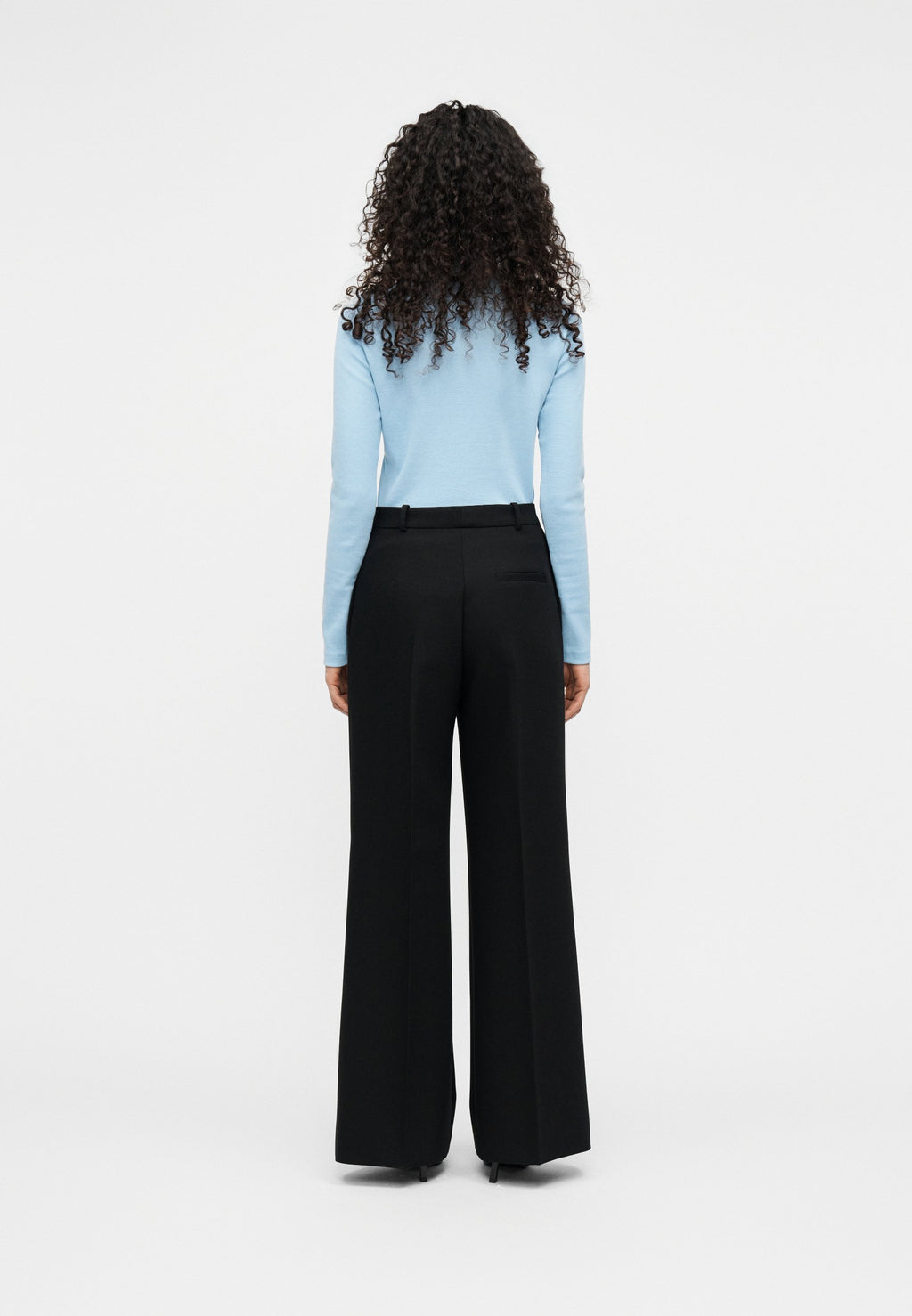HASMINA - Trousers - black