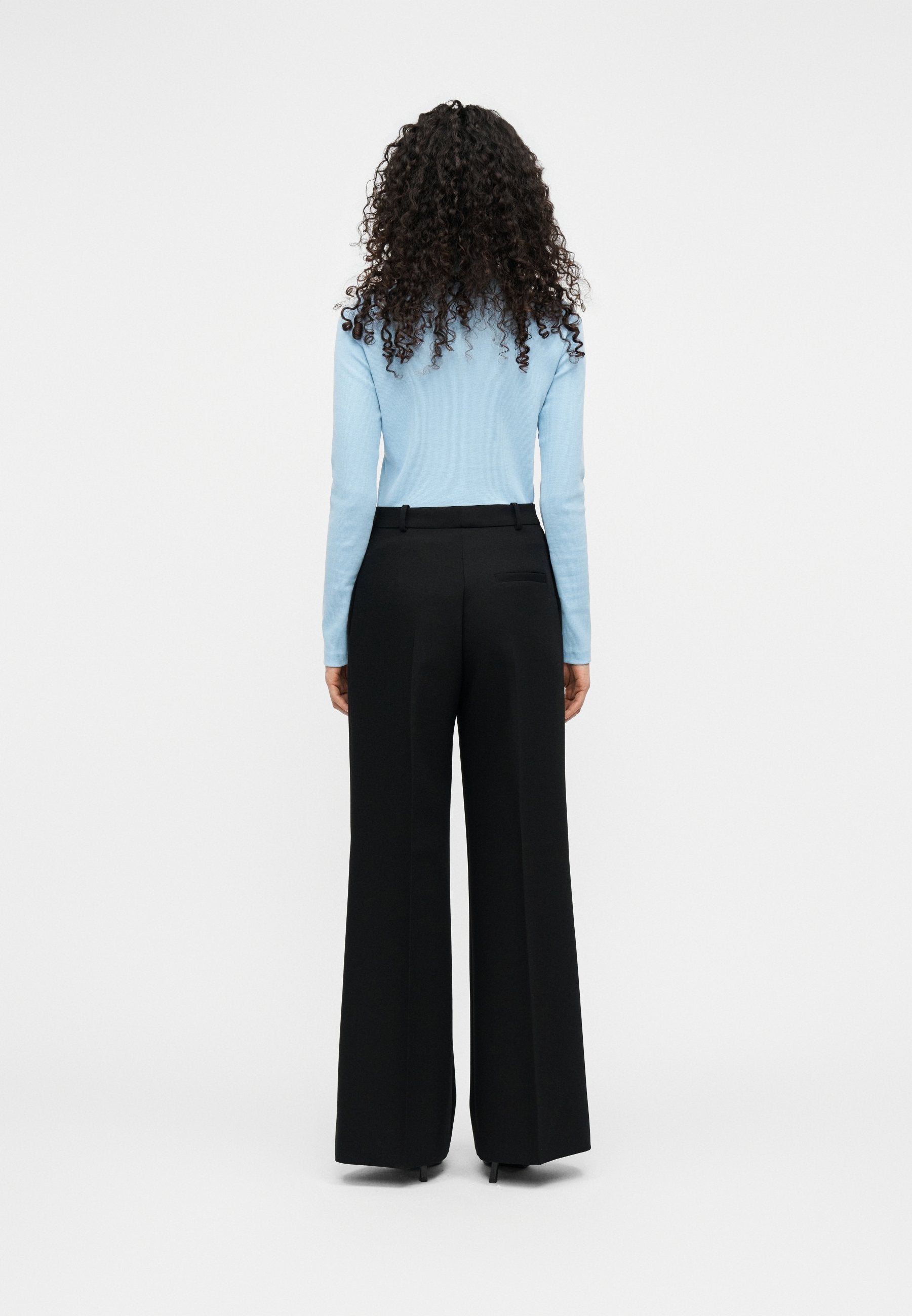 HASMINA - Trousers - black