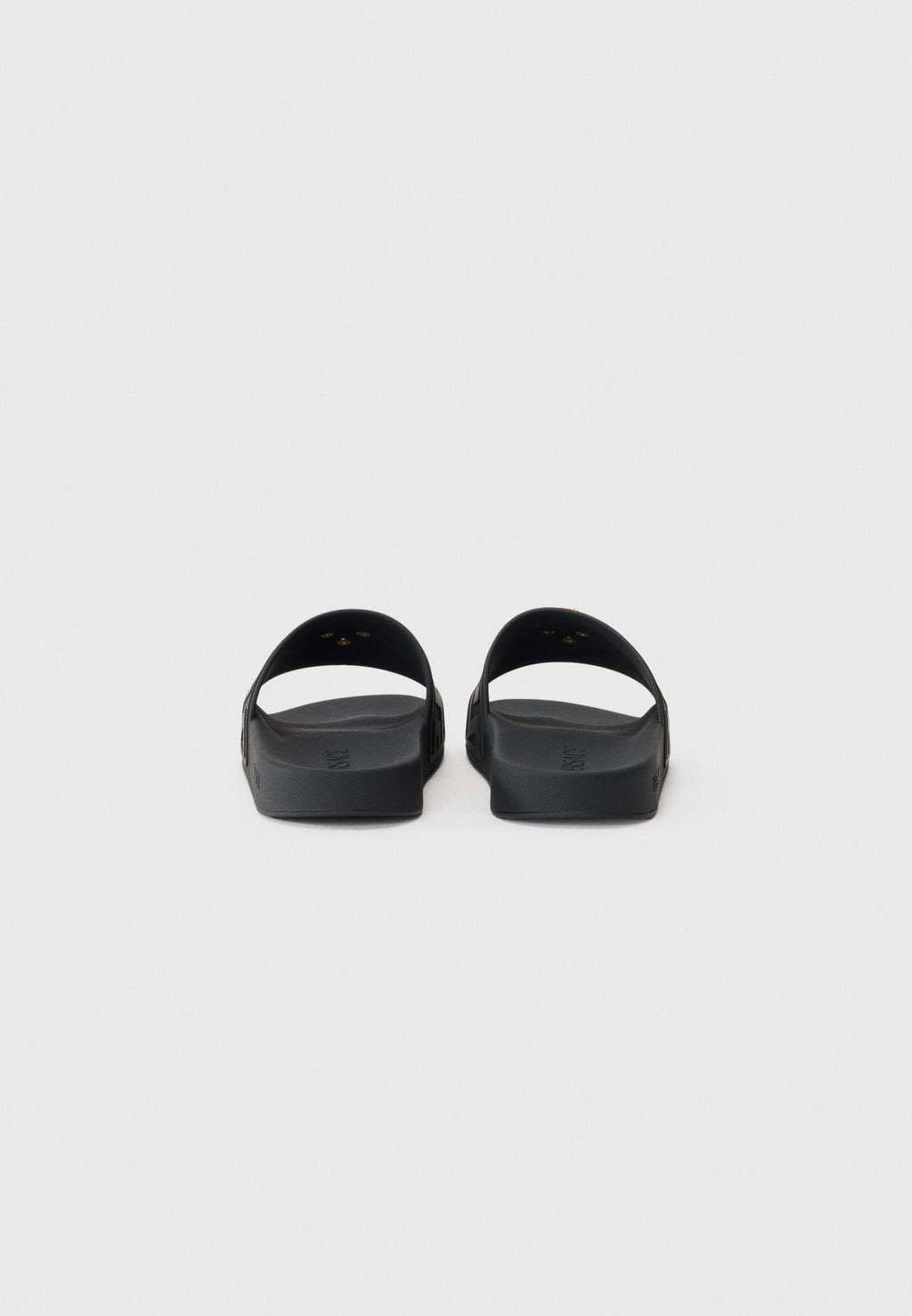 SLIDES - Mules - black/gold-coloured