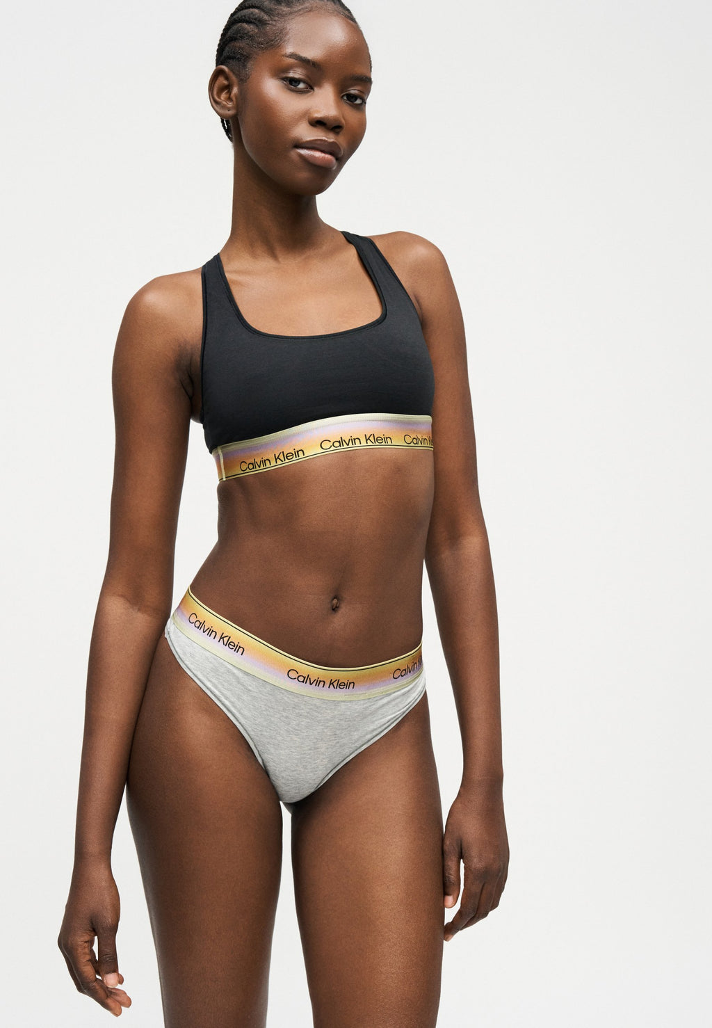 PRIDE - Thong - grey heather