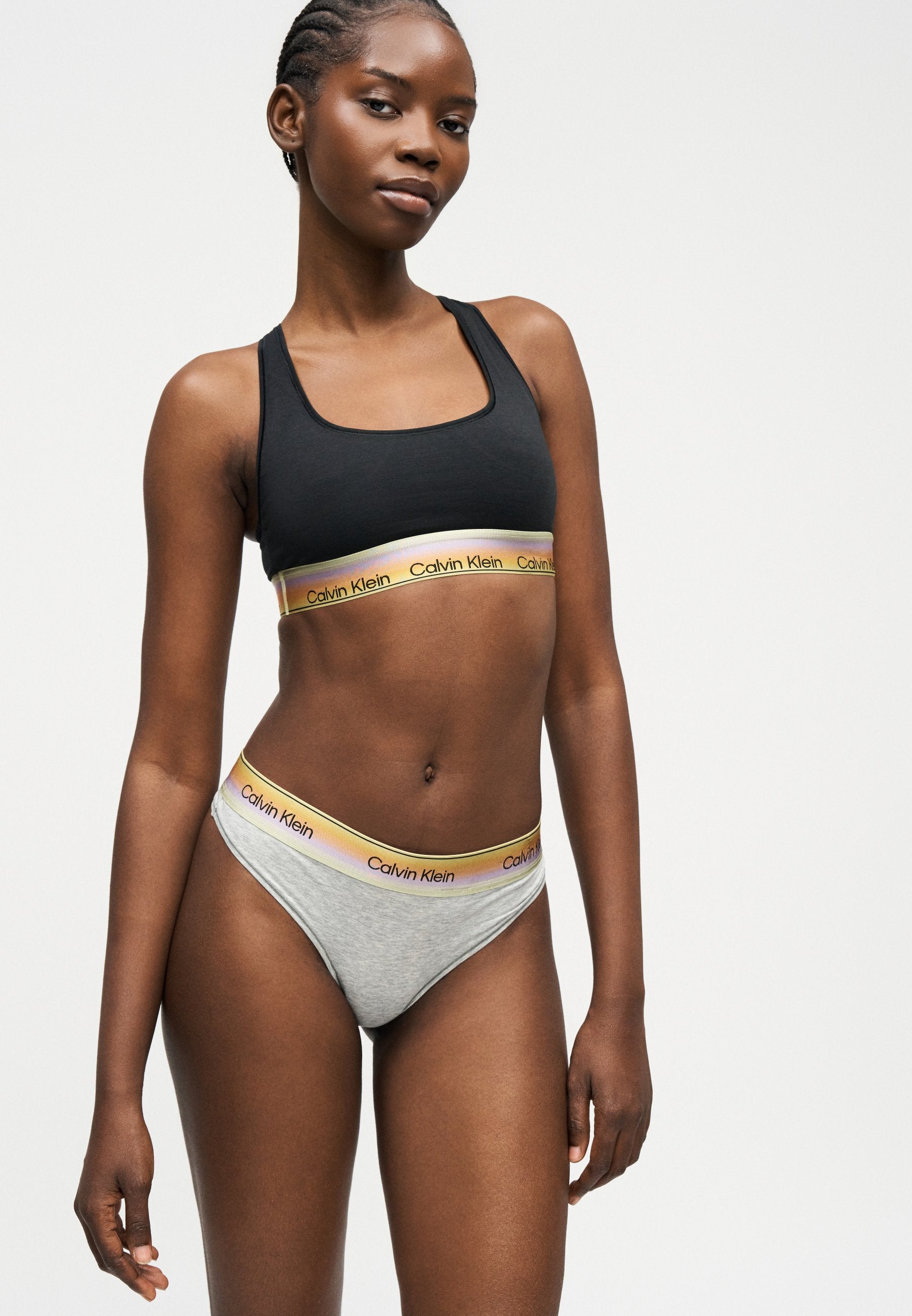 PRIDE - Thong - grey heather