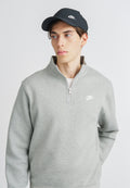 CLUB - Sweatshirt - grey heather/smoke grey/white