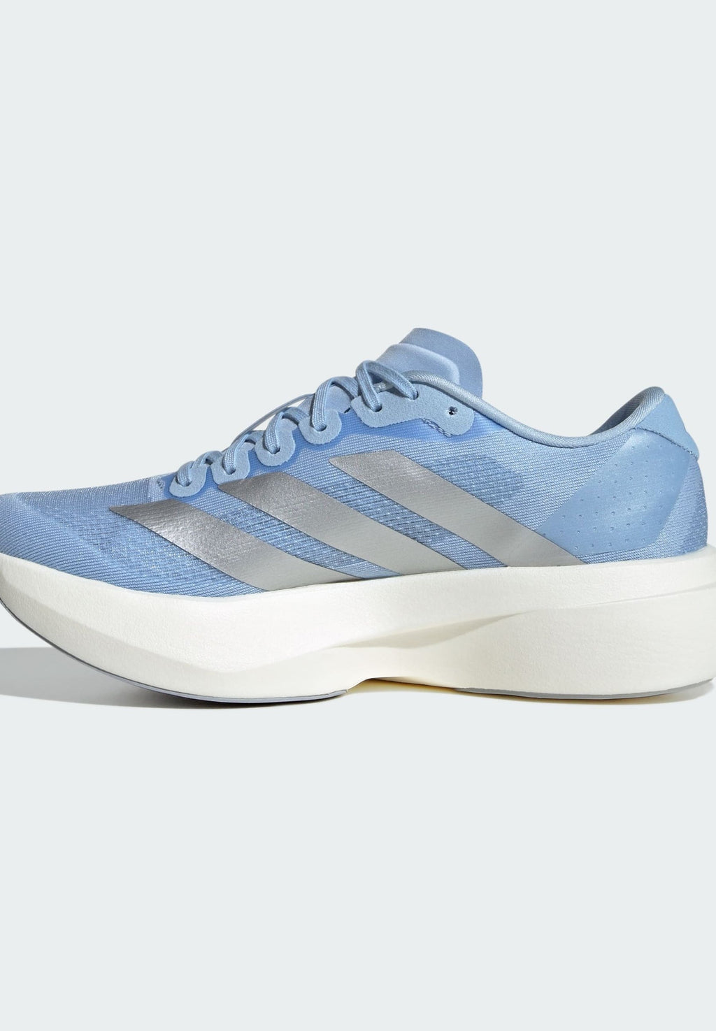 ADIZERO EVO SL W - Trainers - glow blue   silver metallic   cloud white