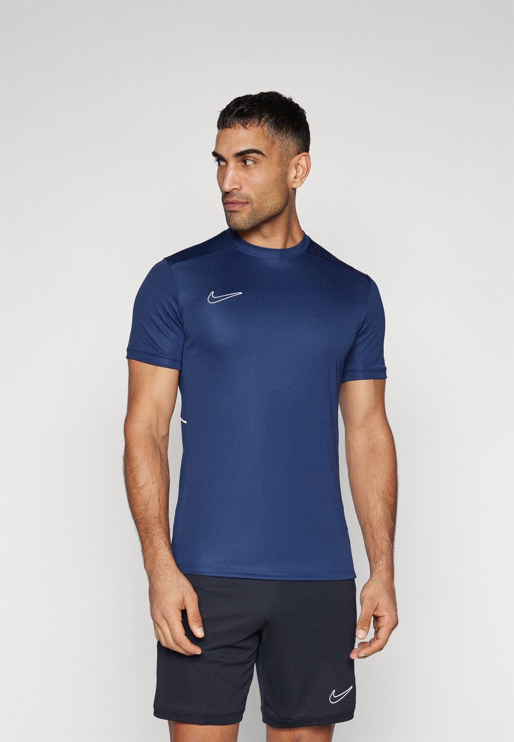 MEN'S SHORT SLEEVE SOCCER - Sports T-shirt - midnight navy/white
