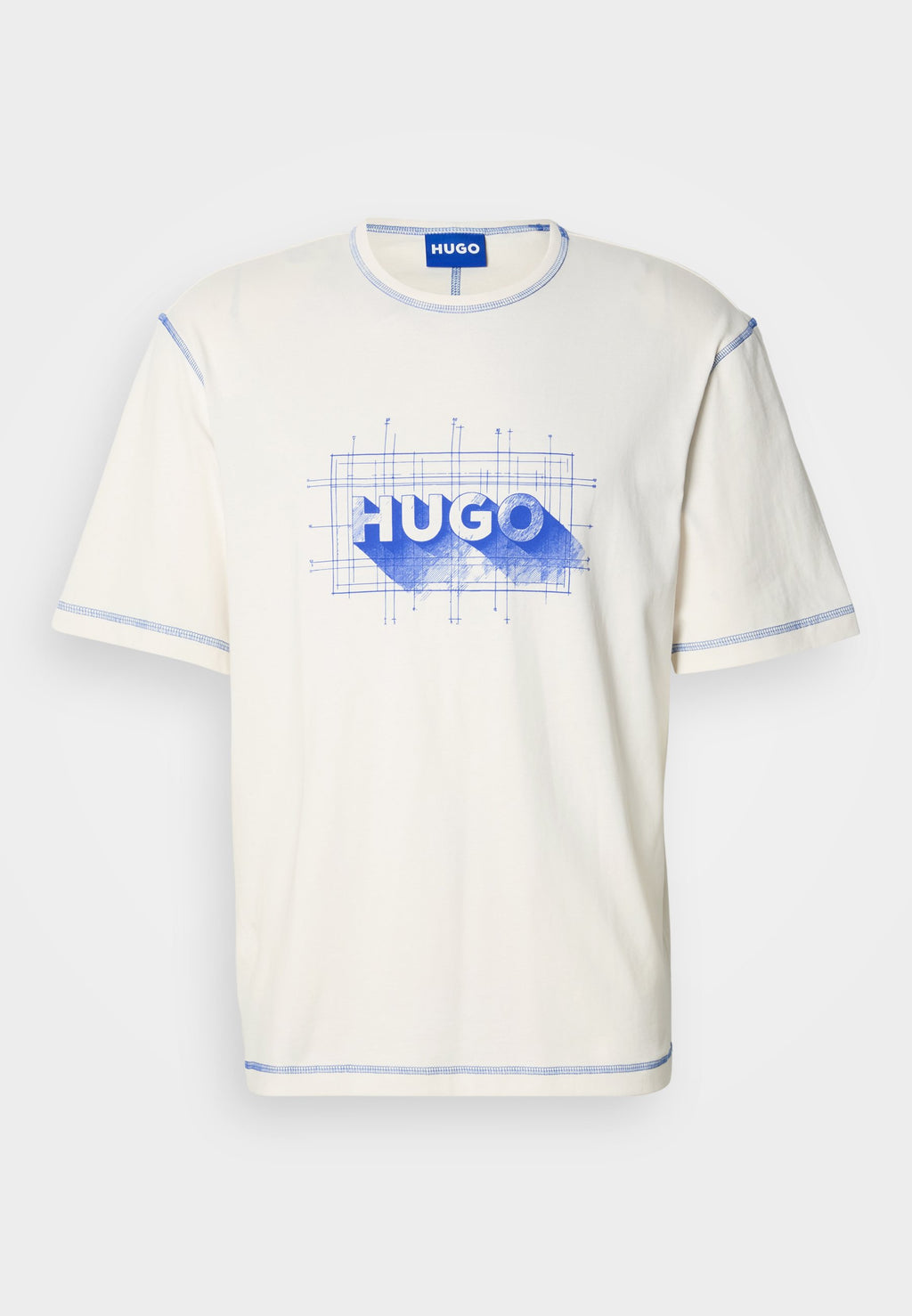 NOTHAL - Print T-shirt - open white