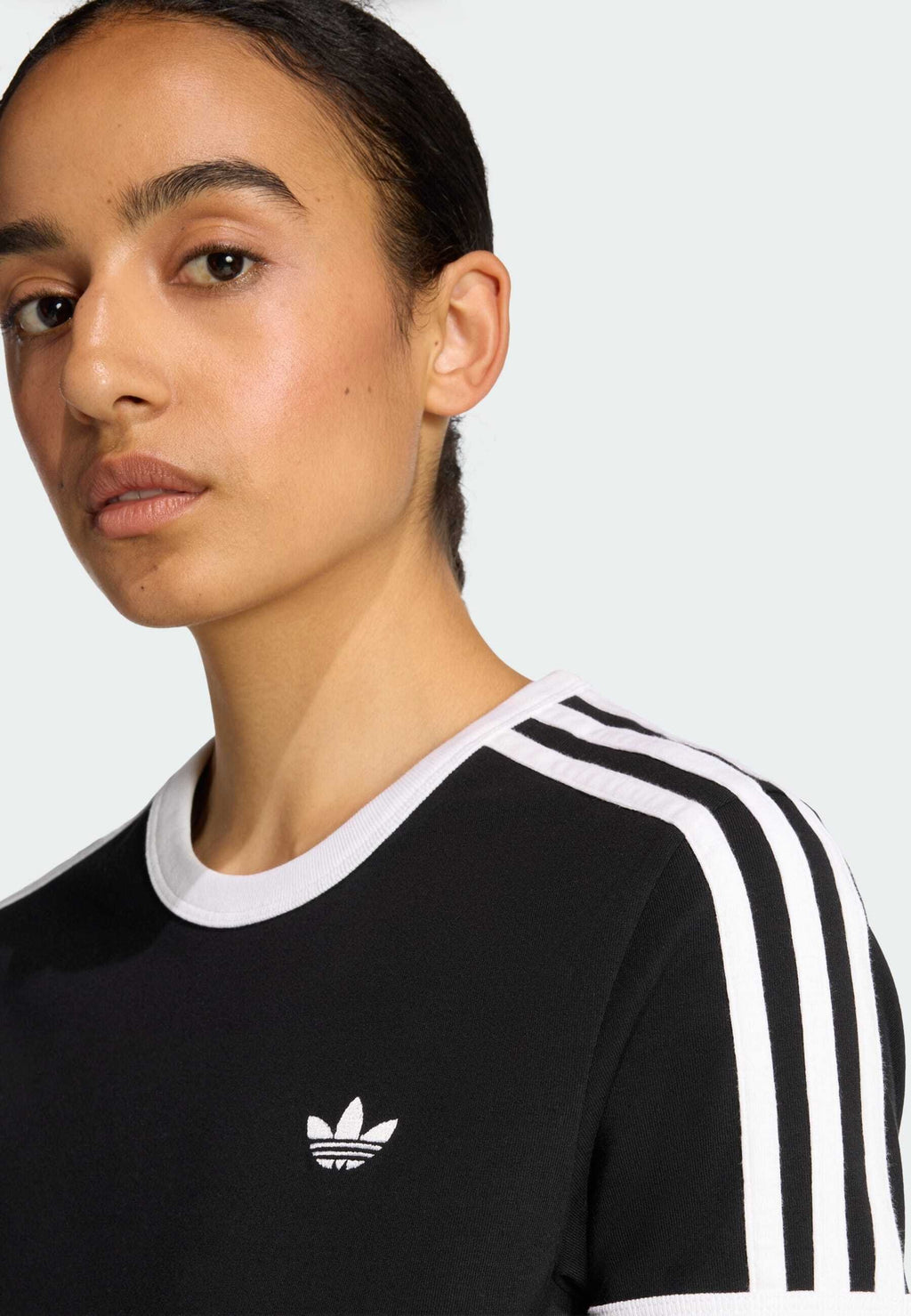 3S TEE SLIM - Print T-shirt - black/white
