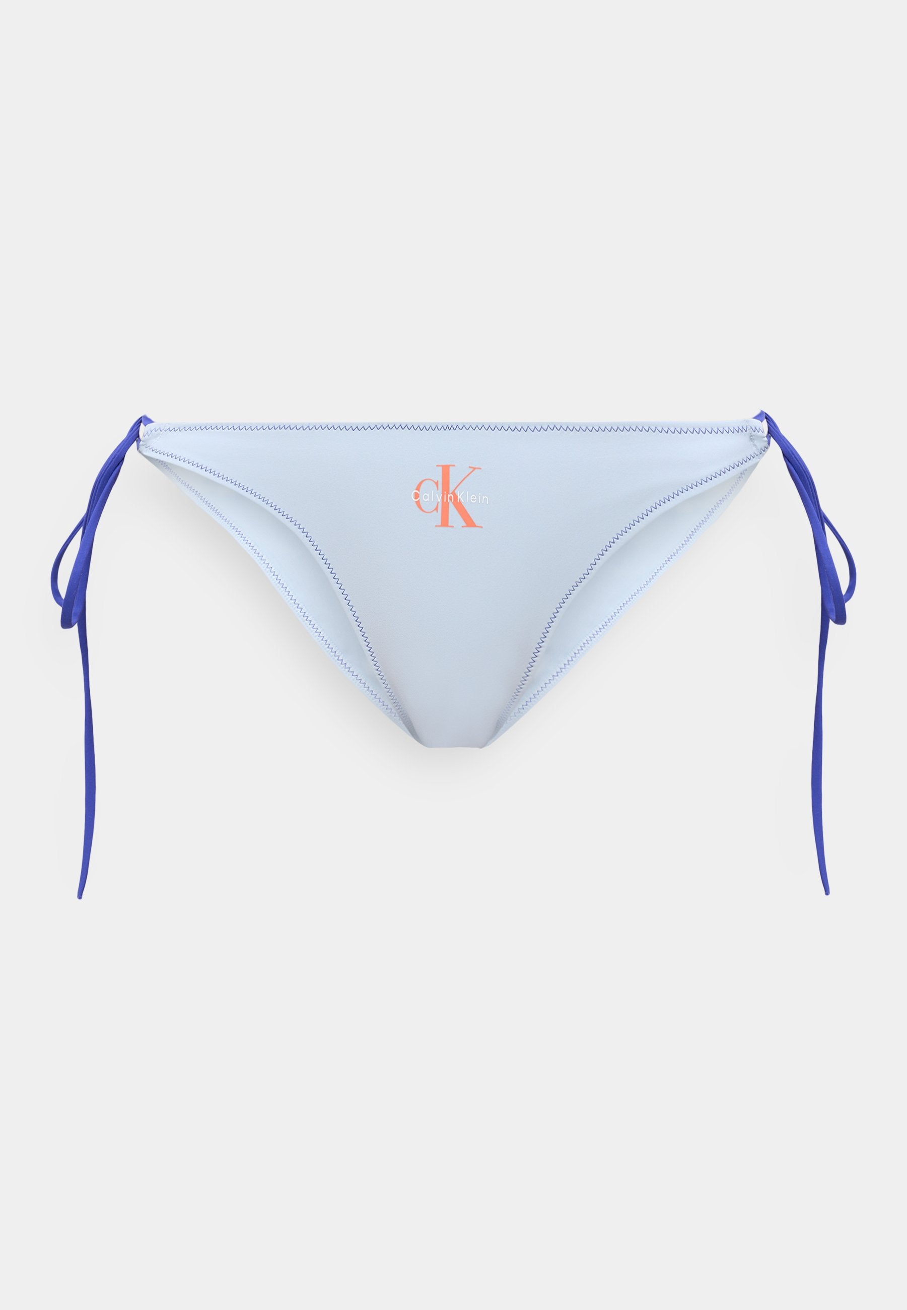 SIDE TIE BOTTOM GRAPHIC MONOGRAM - Bikini bottoms - breezy blue