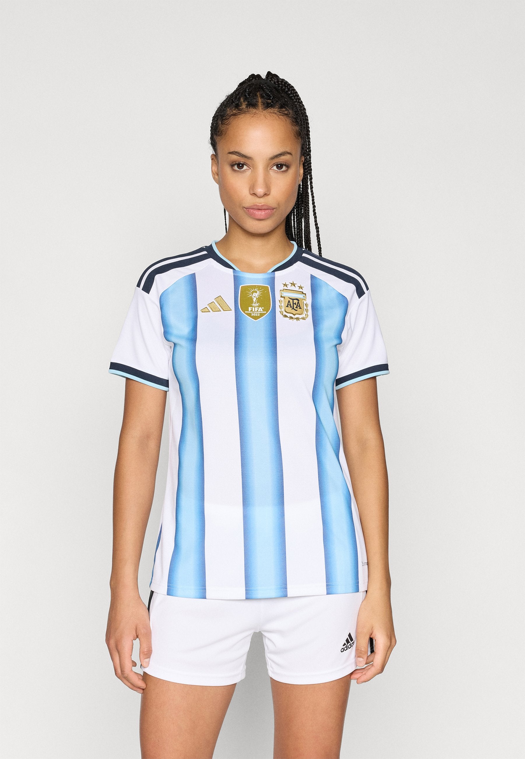 ARGENTINA 26 HOME - National team wear - white/icey blue/light blue