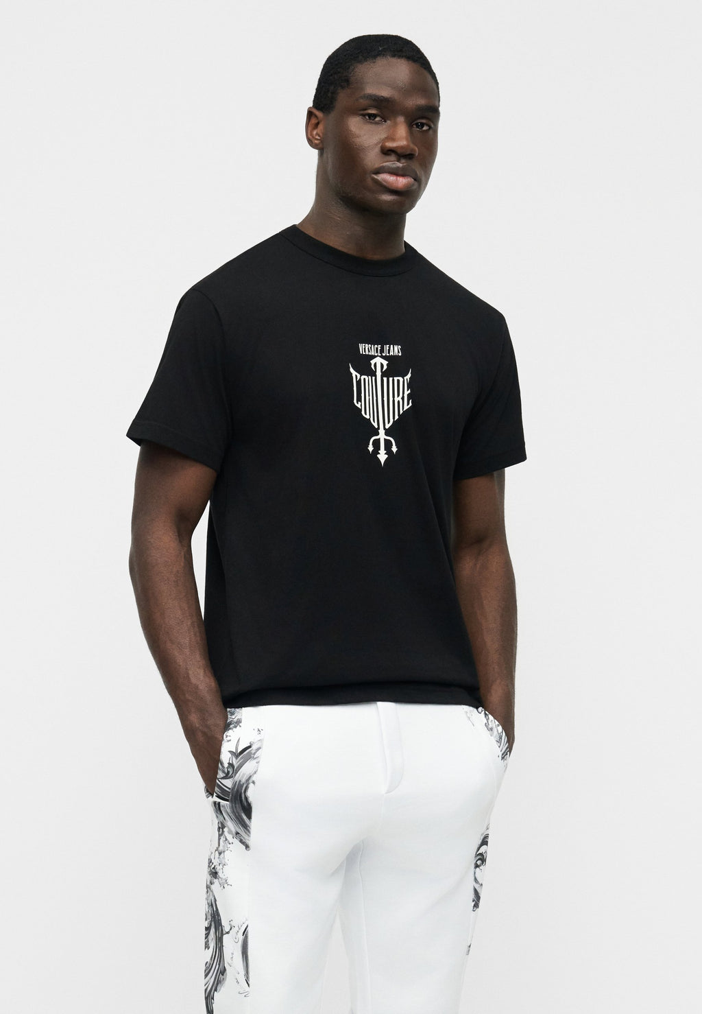 TRITON - Print T-shirt - black