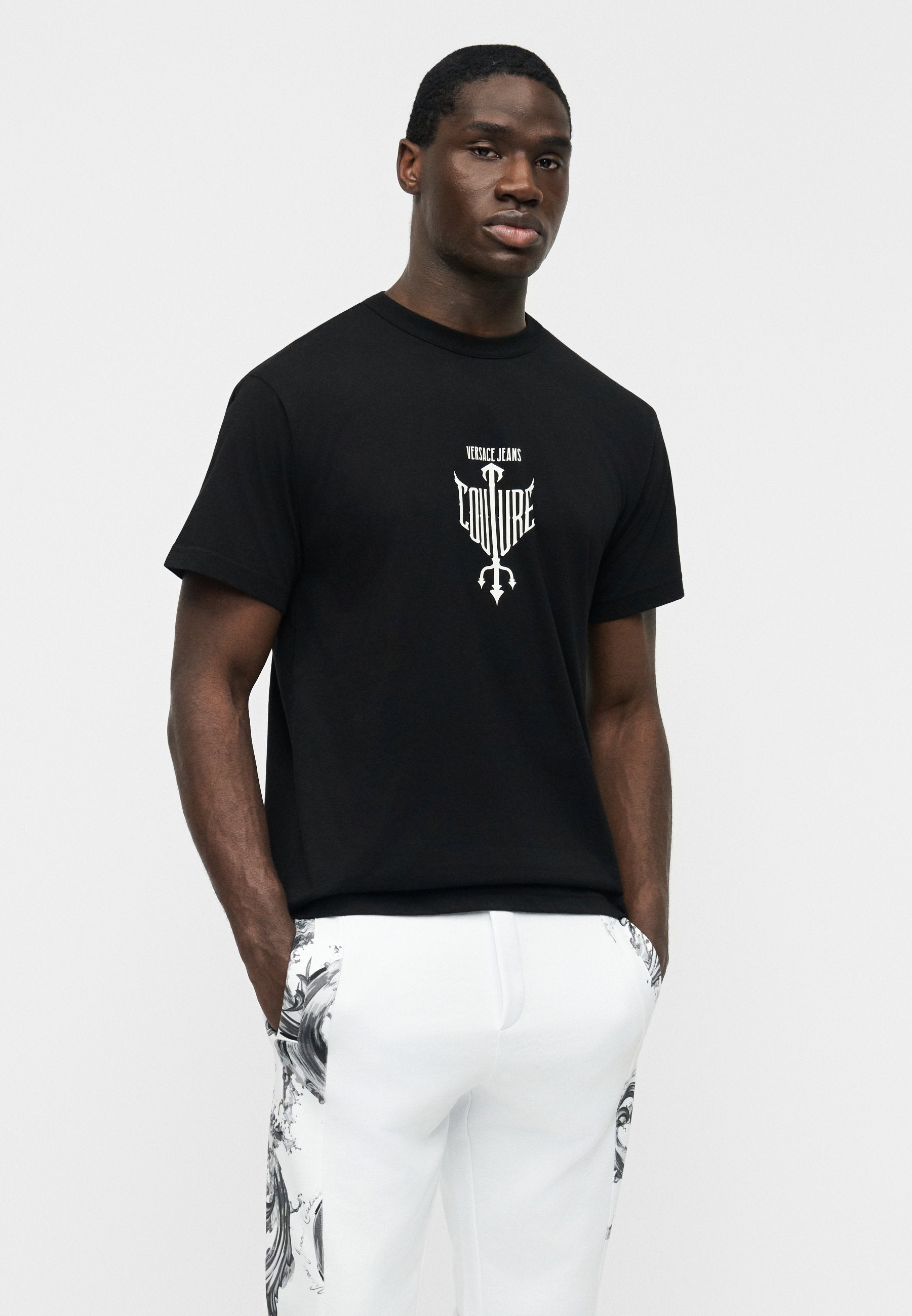 TRITON - Print T-shirt - black