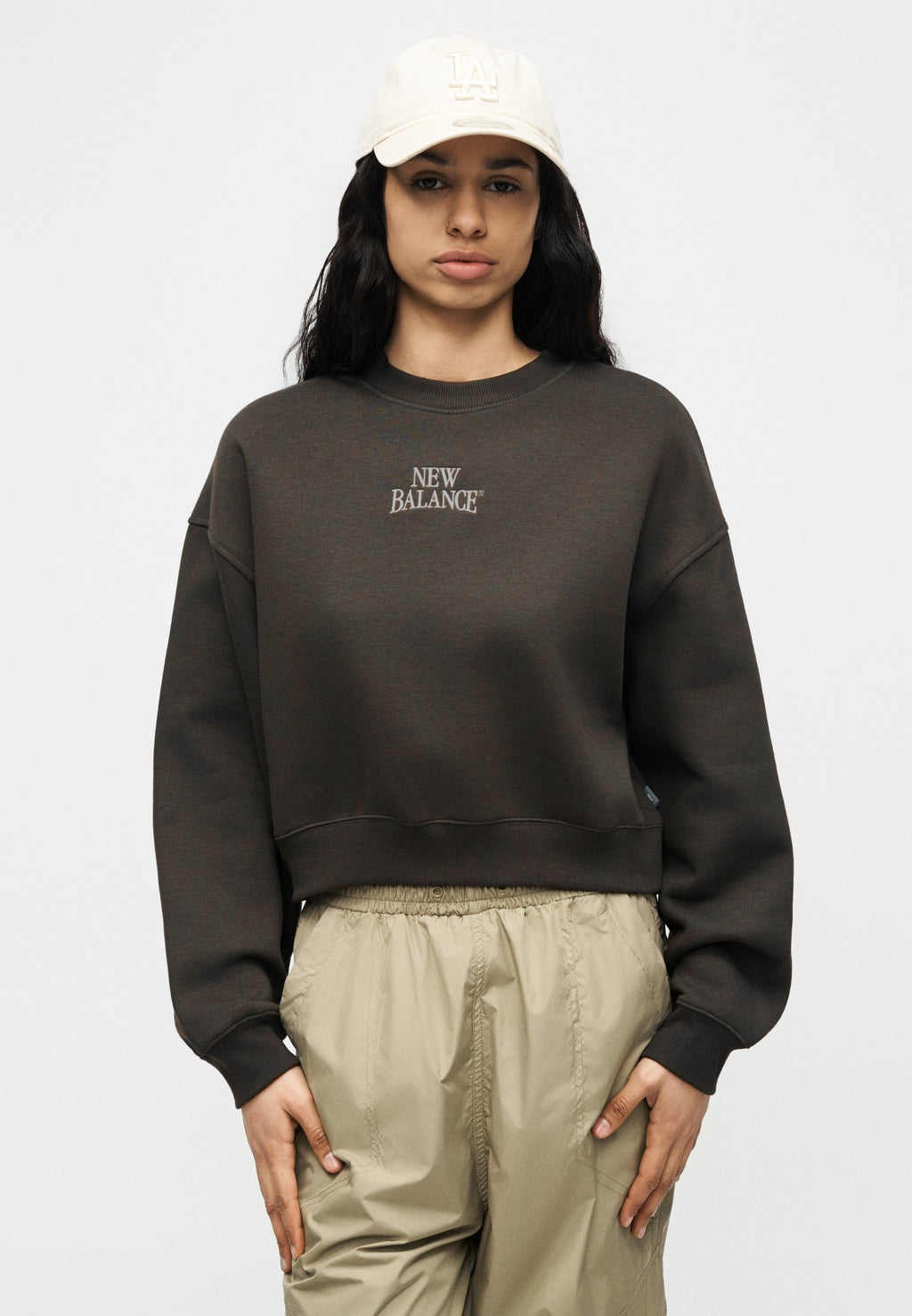 LINEAR HERITAGE CREW - Sweatshirt - faded black