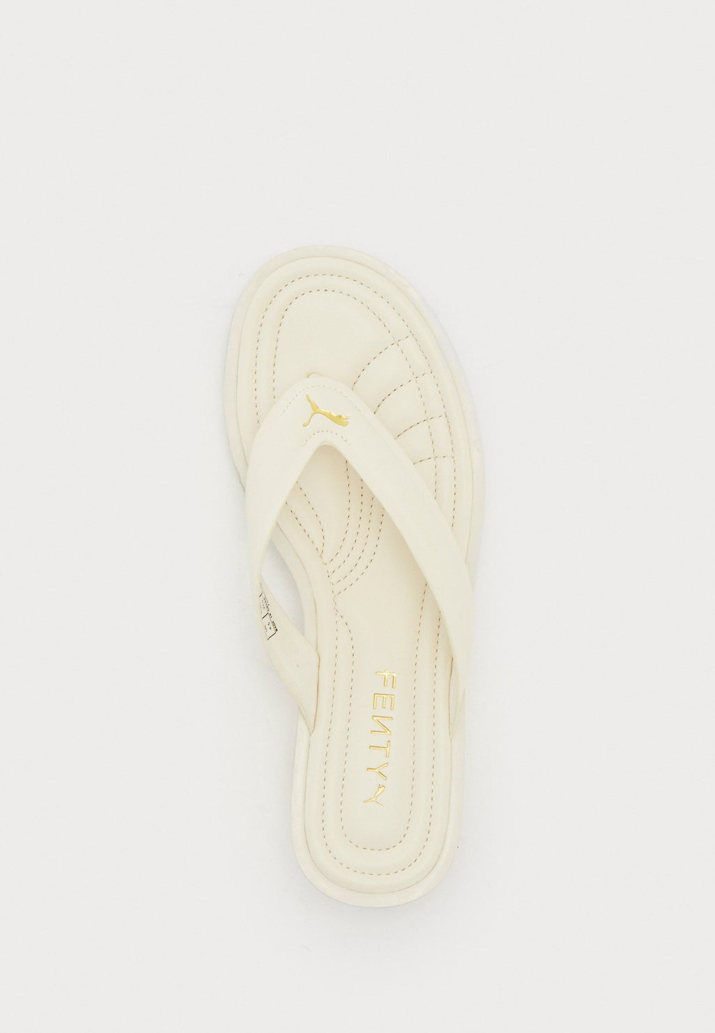 CAT CLEAT L - Claquettes de piscine - blanc alpin/couleur or