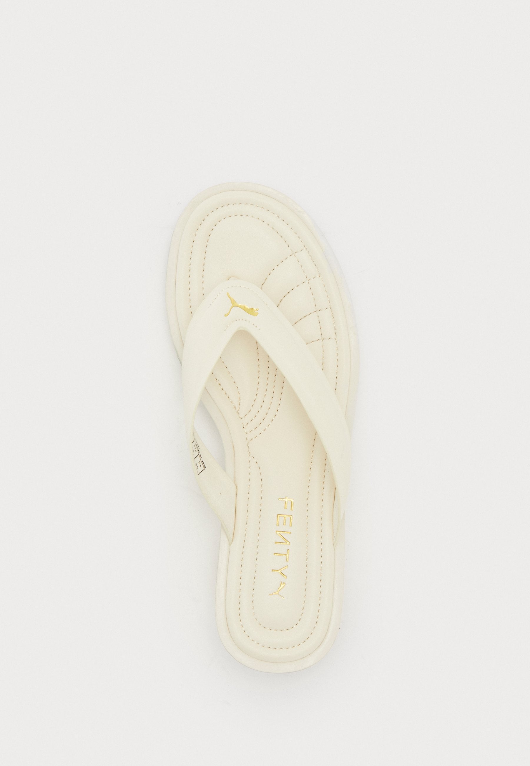 CAT CLEAT L - Claquettes de piscine - blanc alpin/couleur or