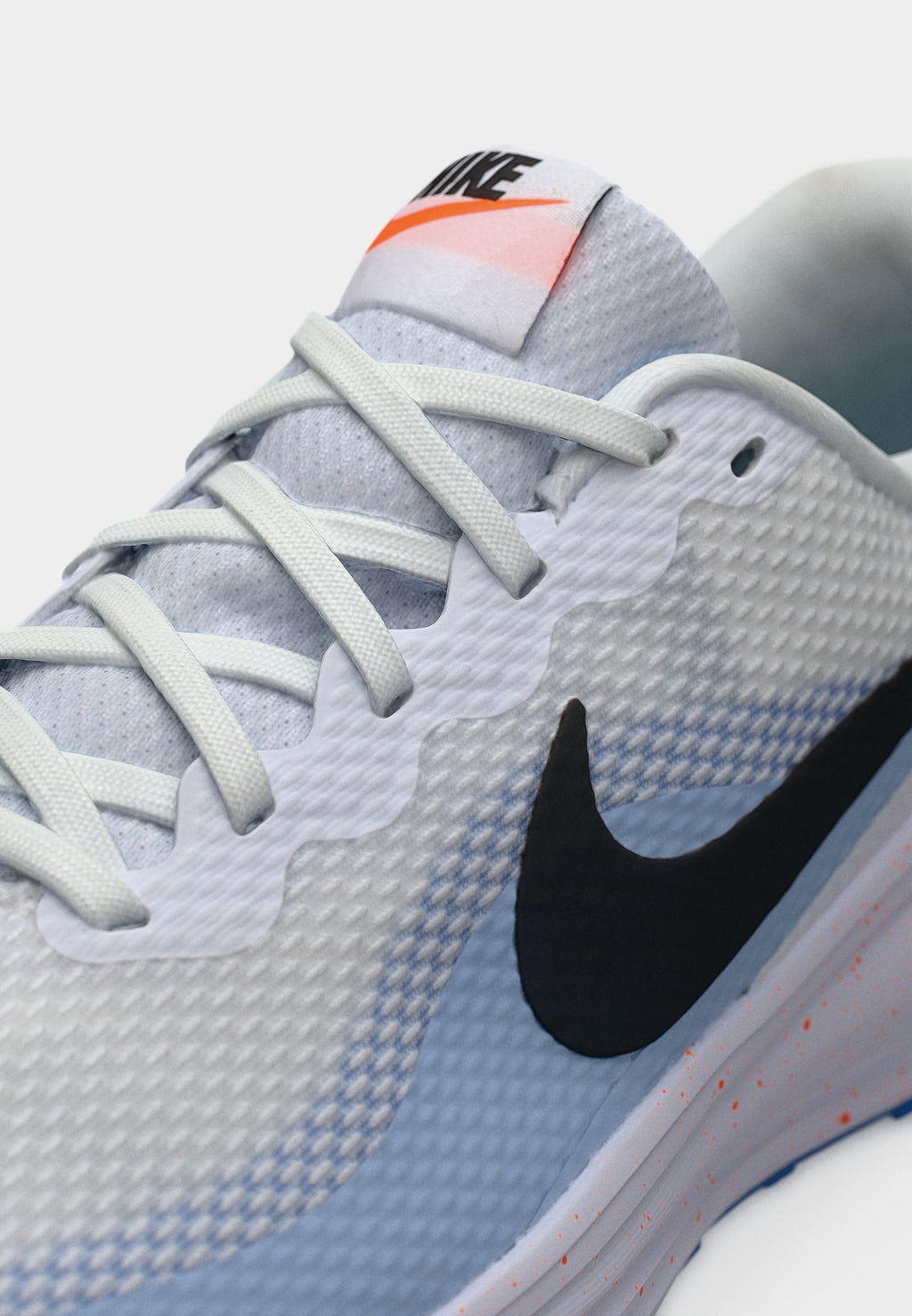 REVOLUTION 8 - Road running shoes - white/off noir/hydrogen blue/blue crystal/total orange