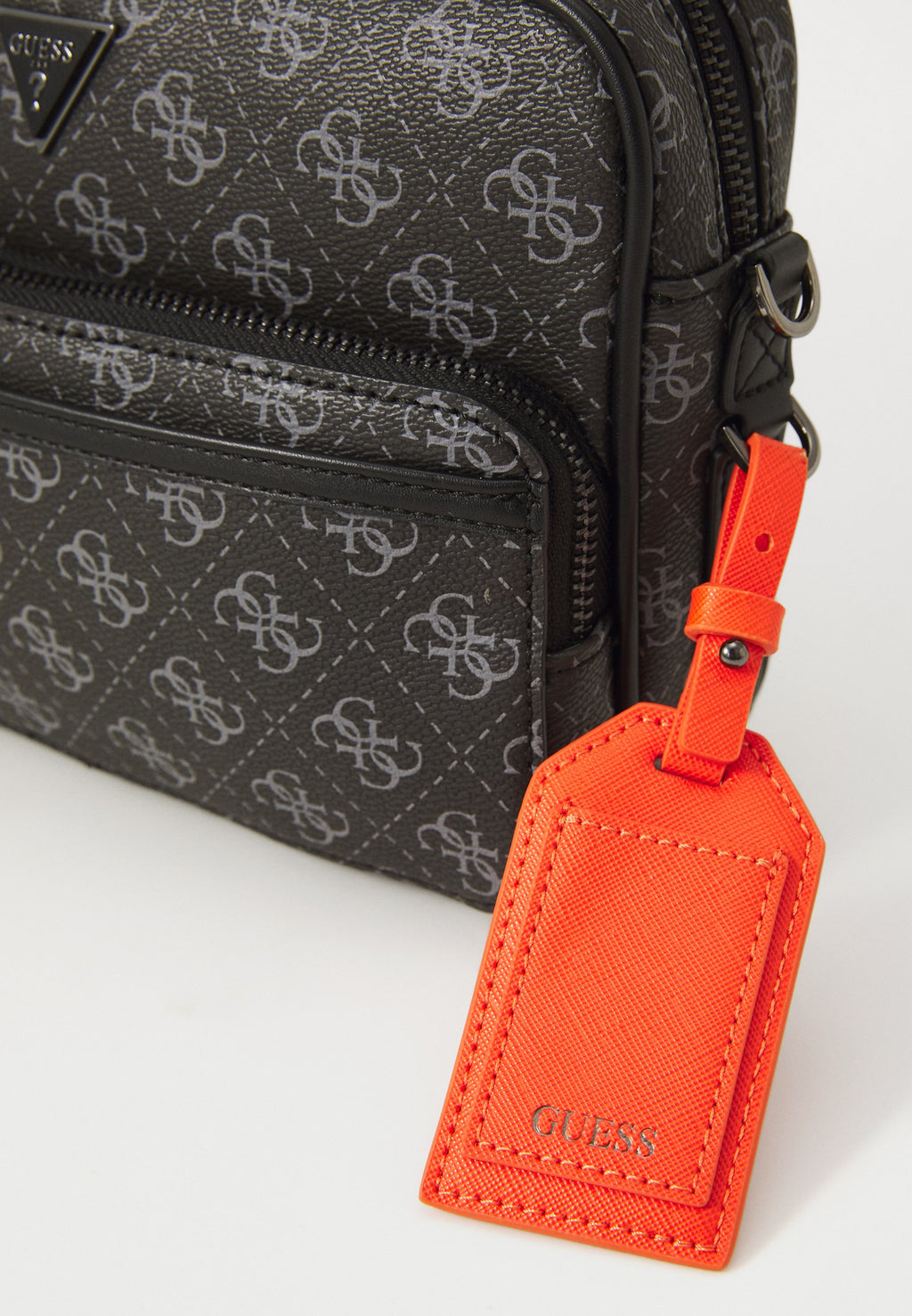 MILANO DOUBLE ZIP - Cross body bag - dark black