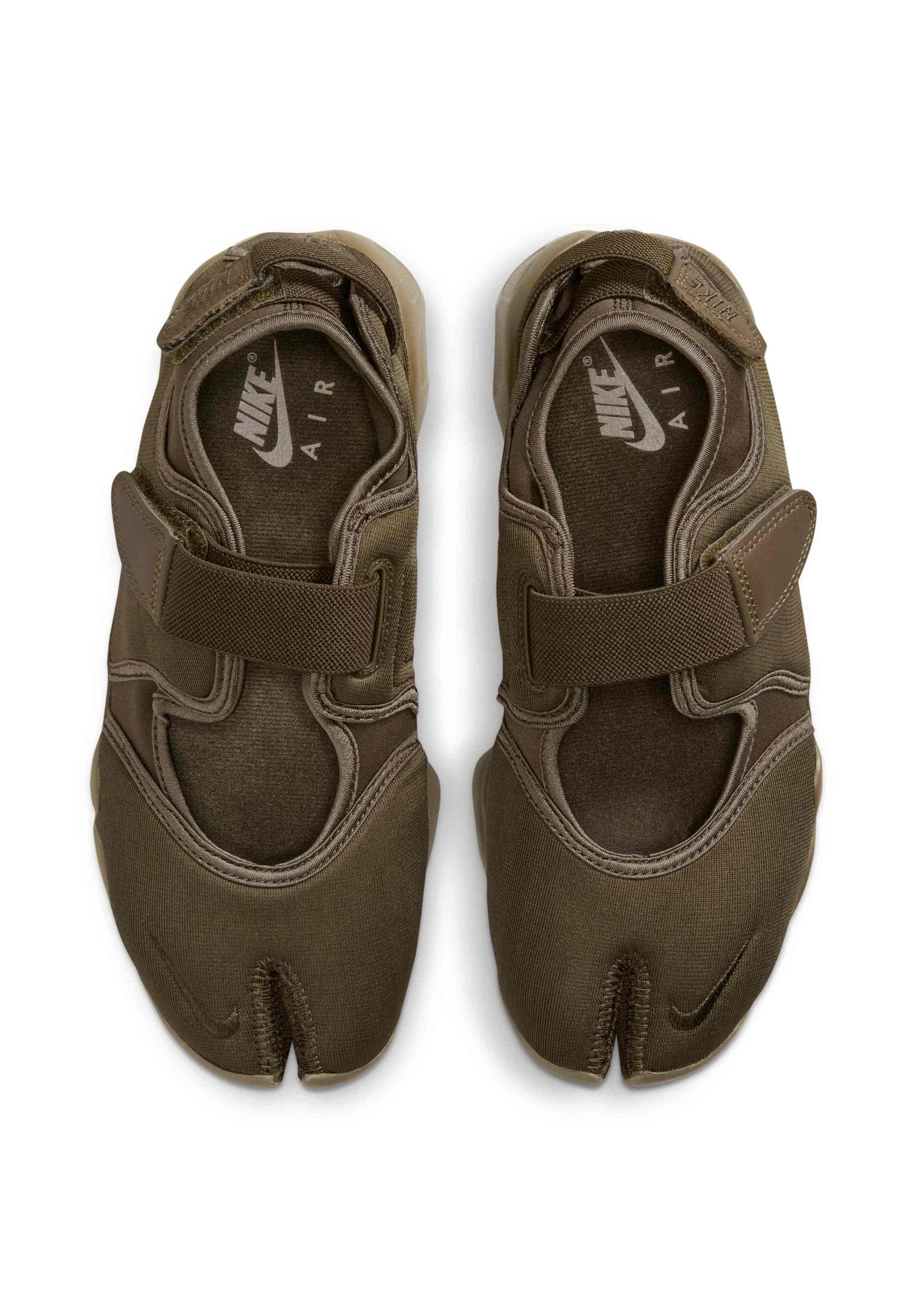 AIR RIFT - Ankle strap ballet pumps - dk hazel/shimmer