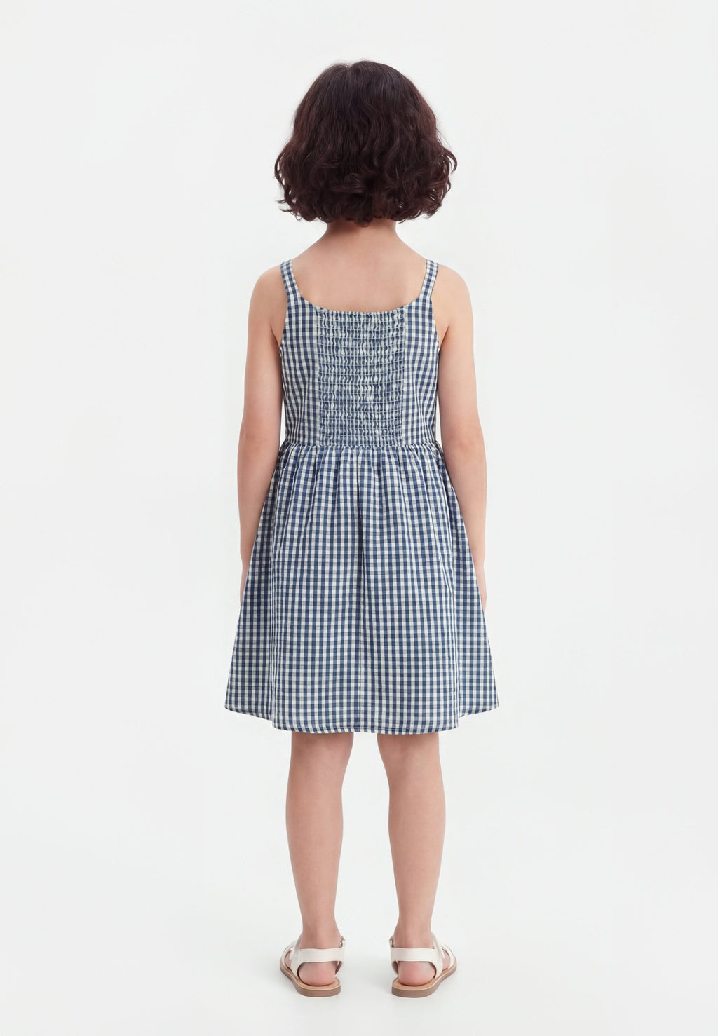 TANK SQUARE NECK DRESS - Day dress - blue