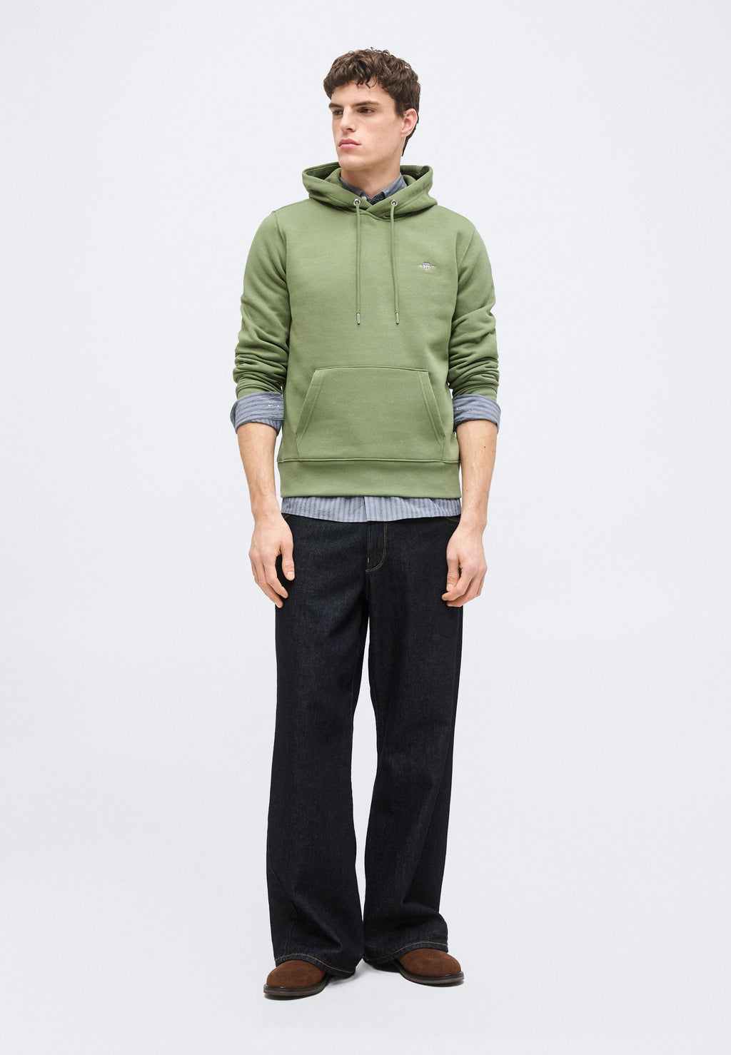 Hoodie - dry herb green