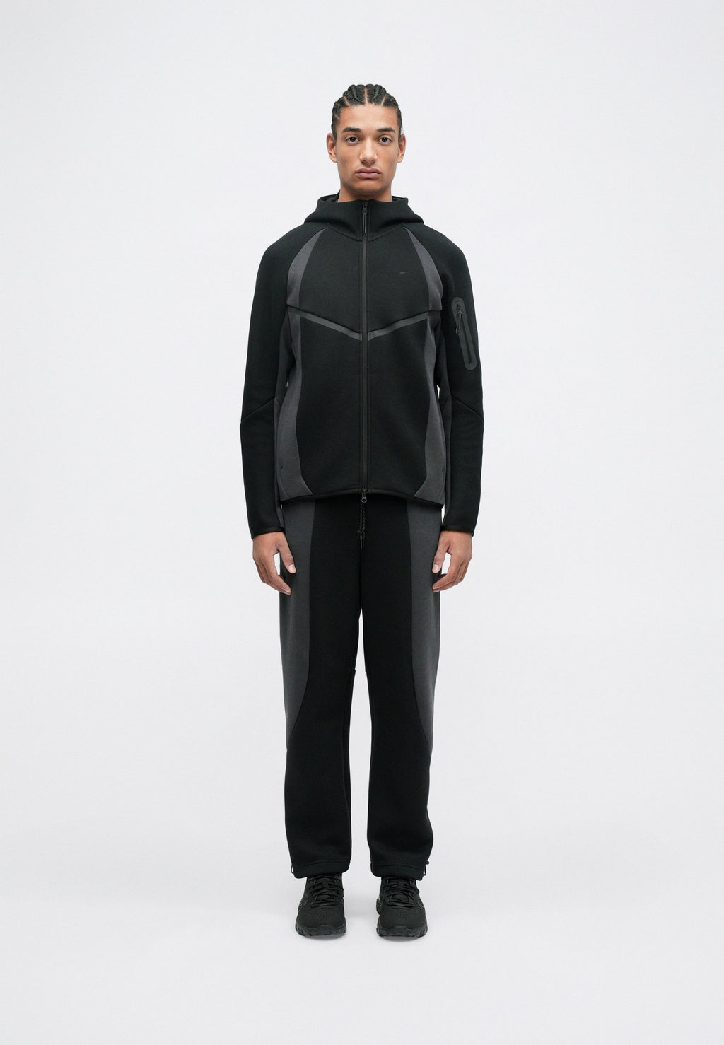 M NK TECH FLC PRO CB OH PANT - Tracksuit bottoms - black/anthracite