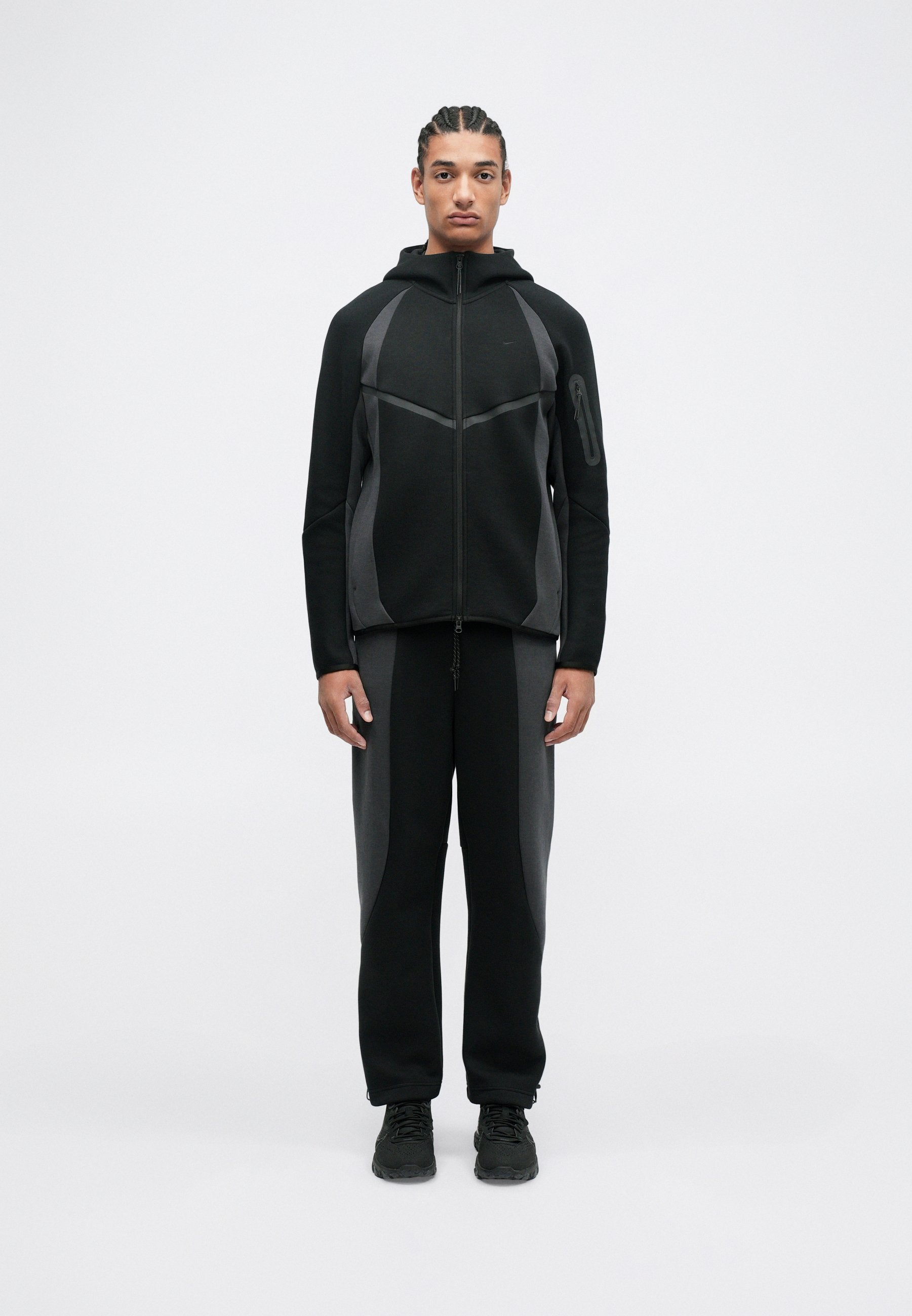 M NK TECH FLC PRO CB OH PANT - Tracksuit bottoms - black/anthracite