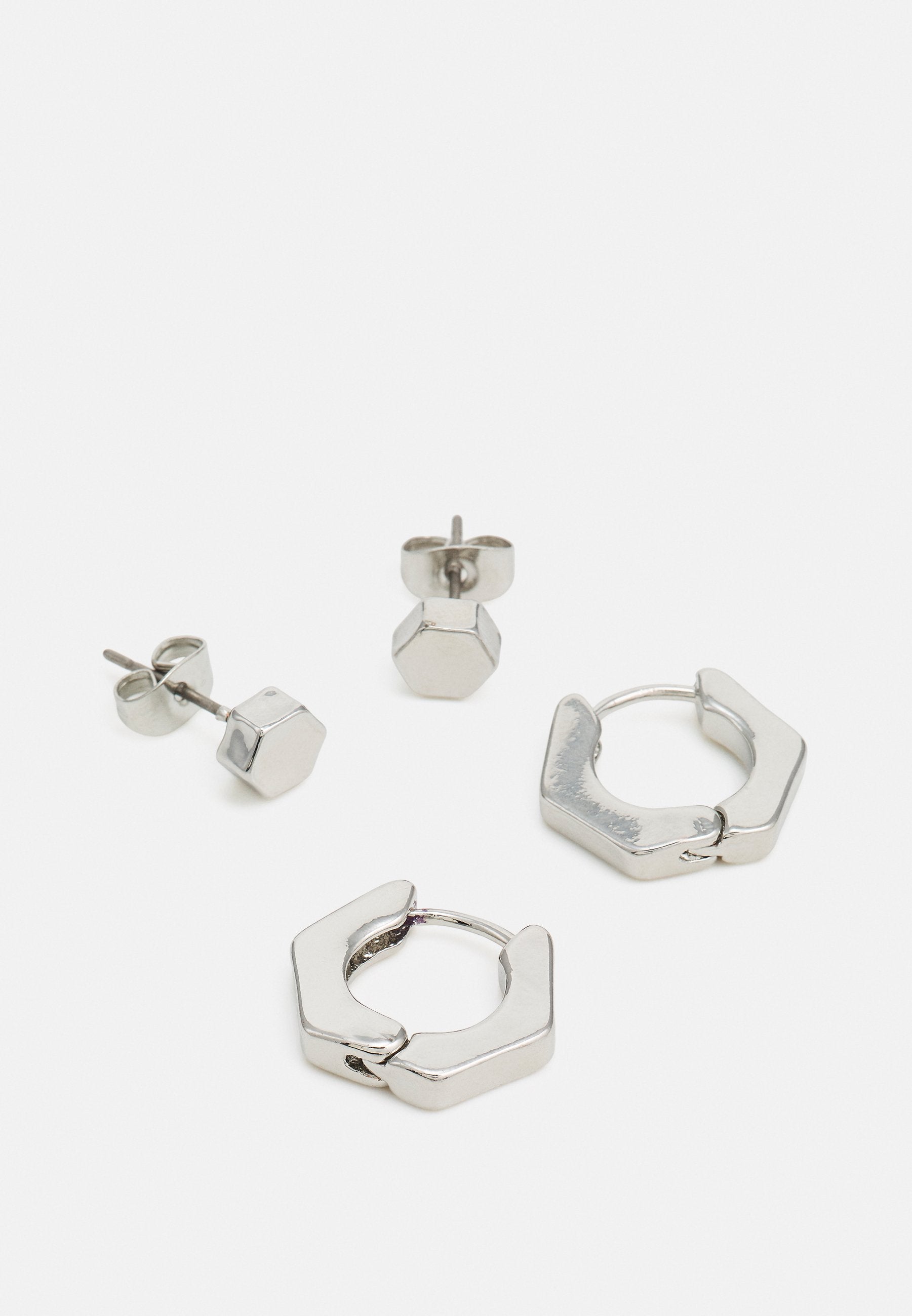 JACSOON EARRINGS 2 PACK - Earrings - silver-coloured
