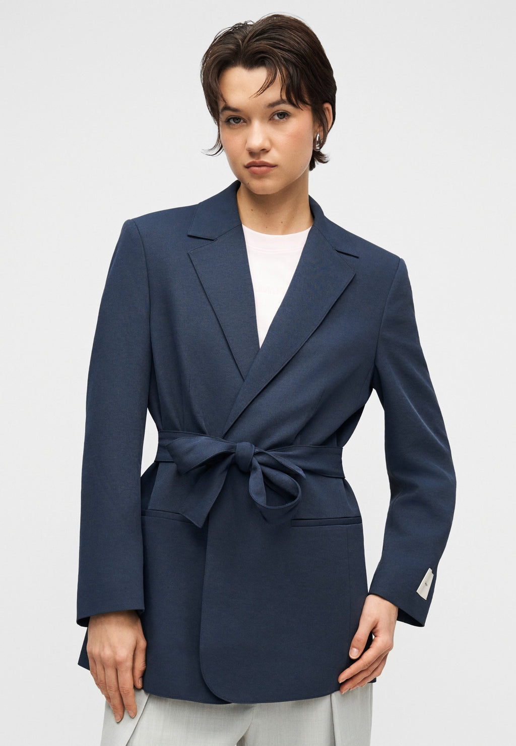 CASUAL KEMERLİ - Blazer - gece mavisi