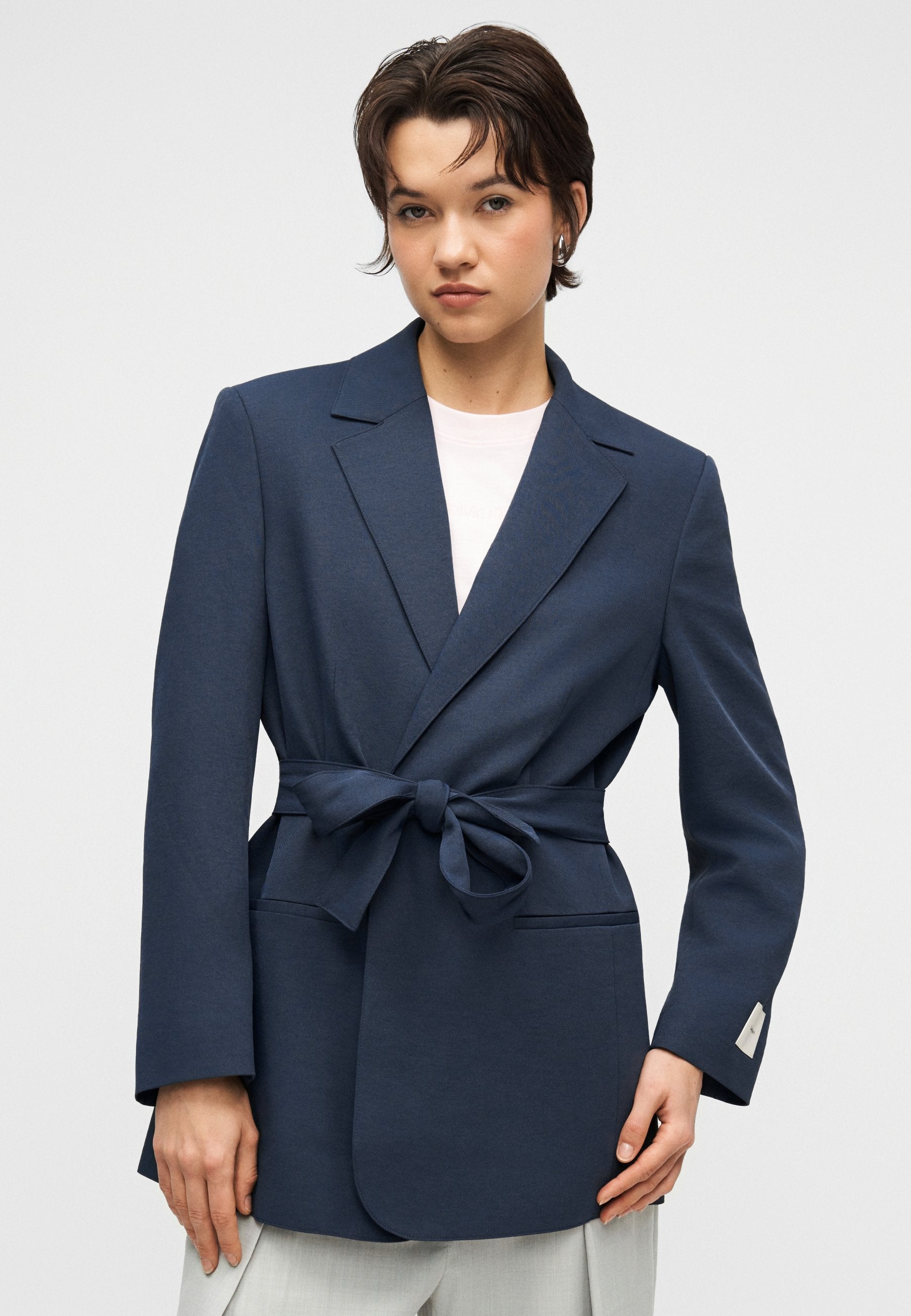 CASUAL KEMERLİ - Blazer - gece mavisi