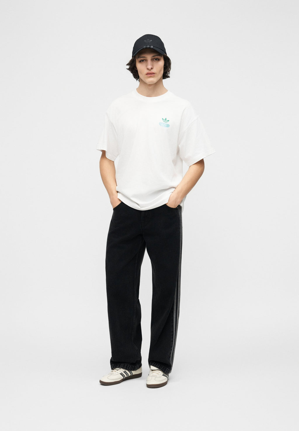PICKLE GRAPHIC OVERSIZED TEE UNISEX - Print T-shirt - core white