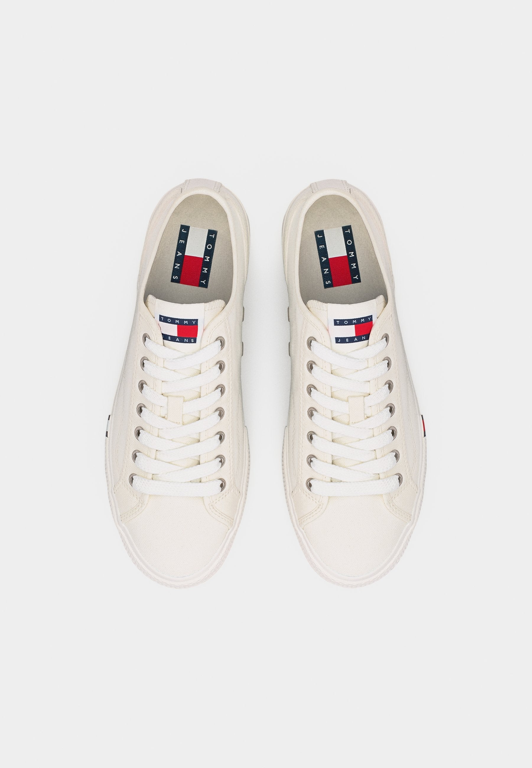 ARCHIVE FLAG STRIPE CANVAS TRAINERS - Trainers - ecru